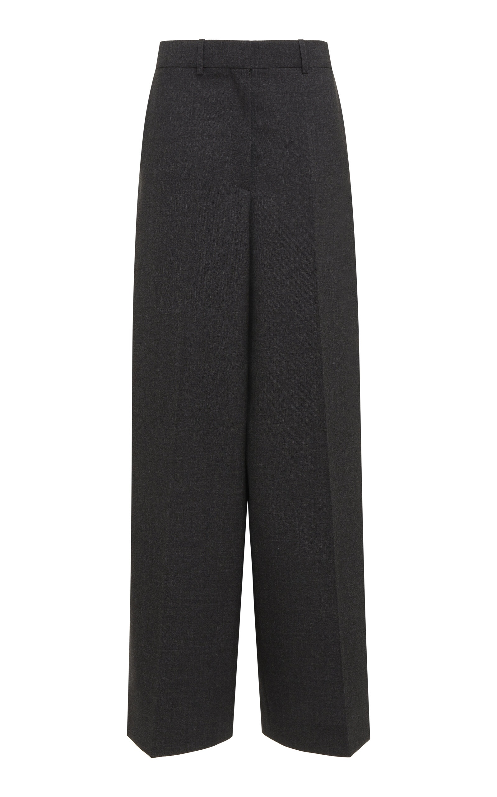 Wool Straight-Leg Pants grey - 1