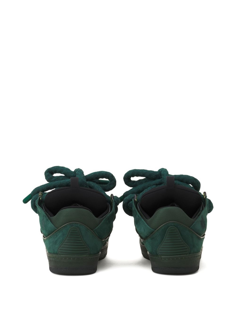 rope-lace suede sneakers - 3