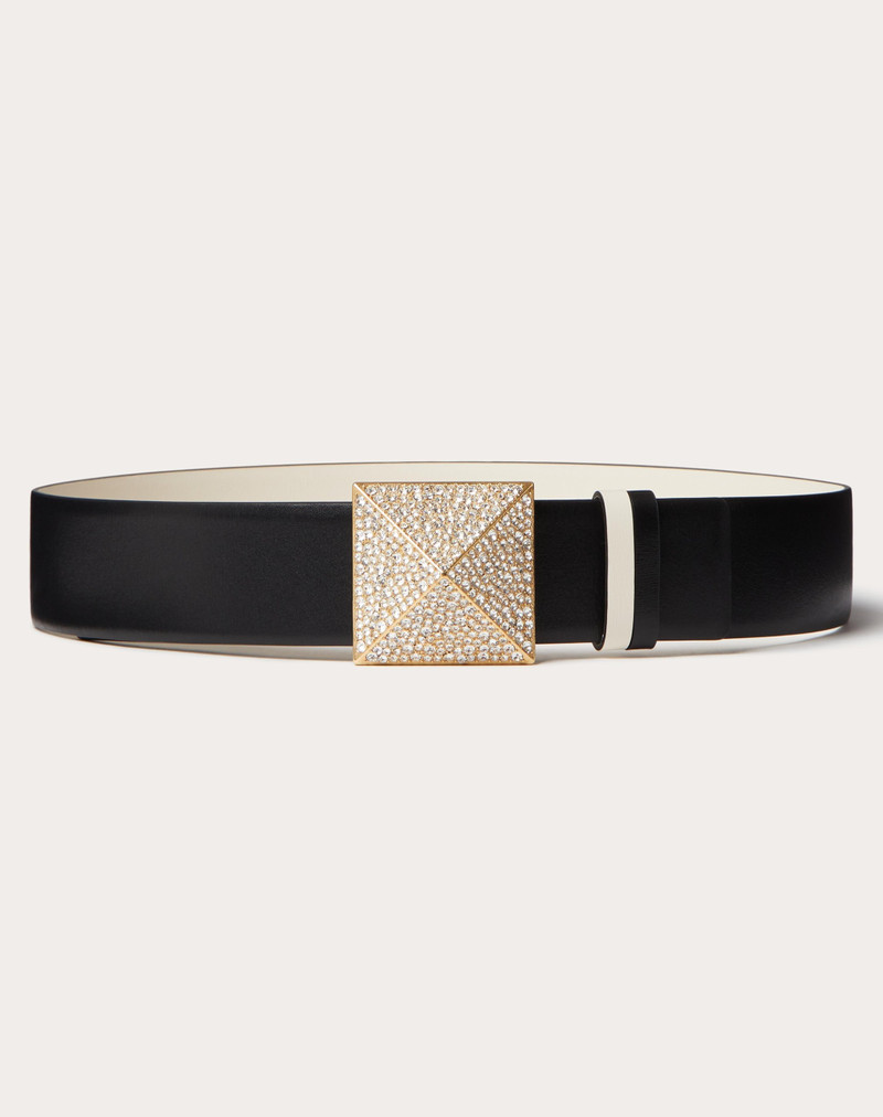ONE STUD REVERSIBLE SHINY CALFSKIN BELT 40MM 1