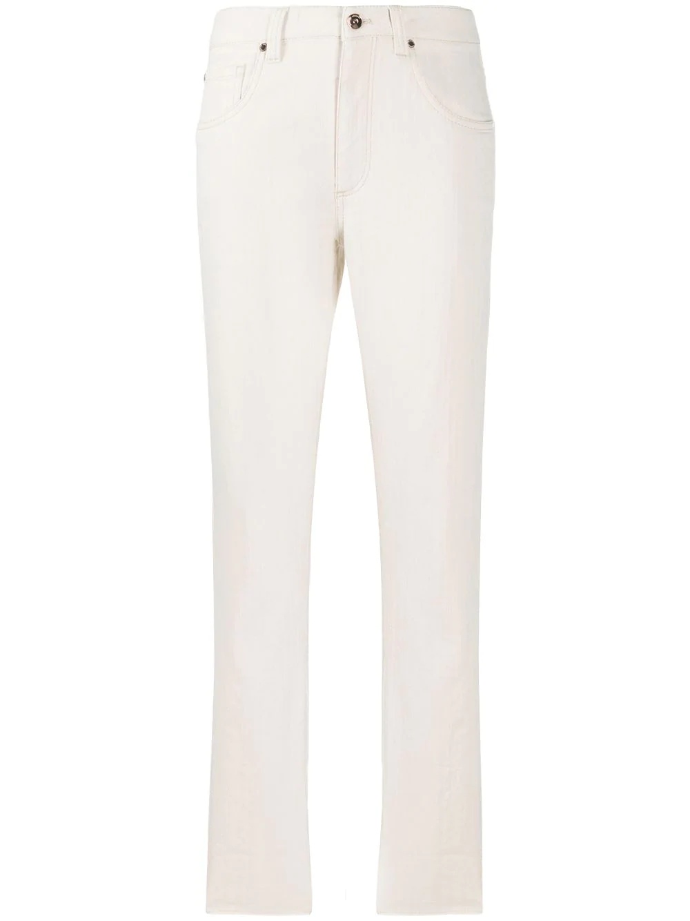 high-waisted tapered jeans - 1