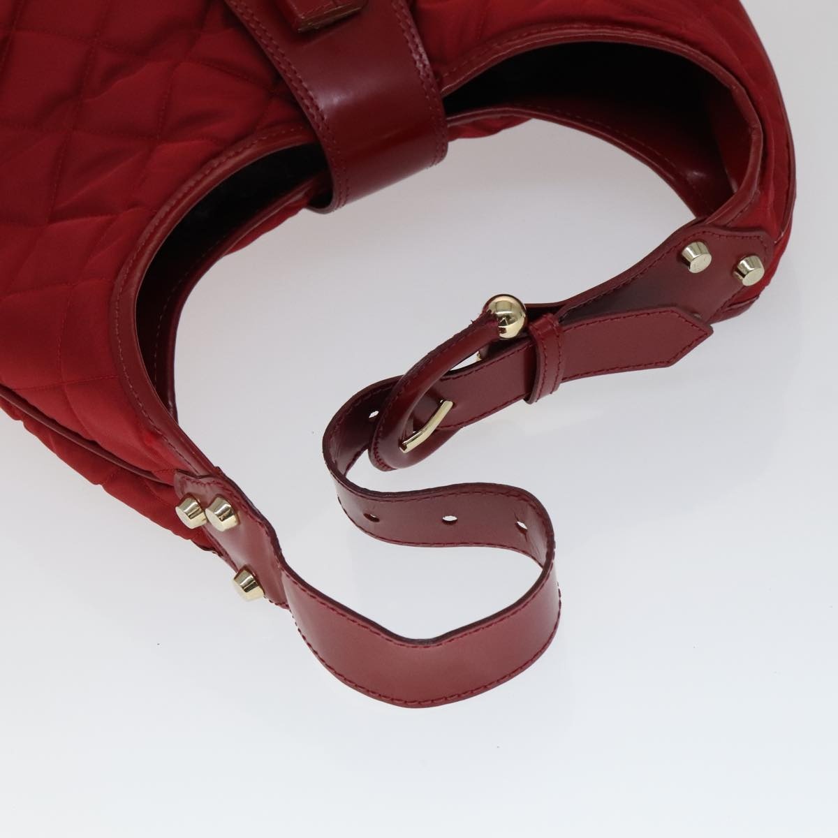 Burberry Shoulder Bag Nylon Red - 7