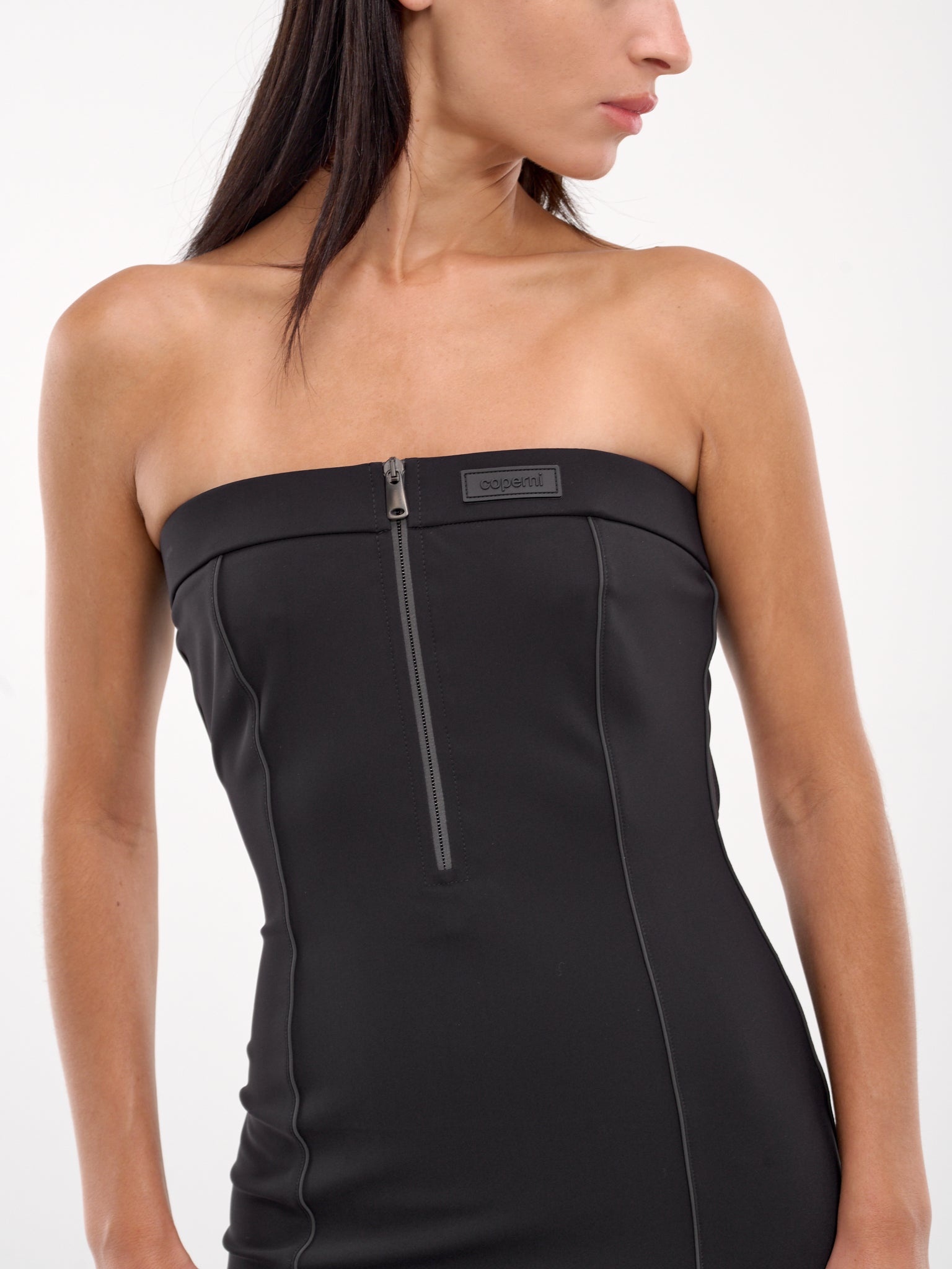 Bustier Open Back Midi Dress - 5