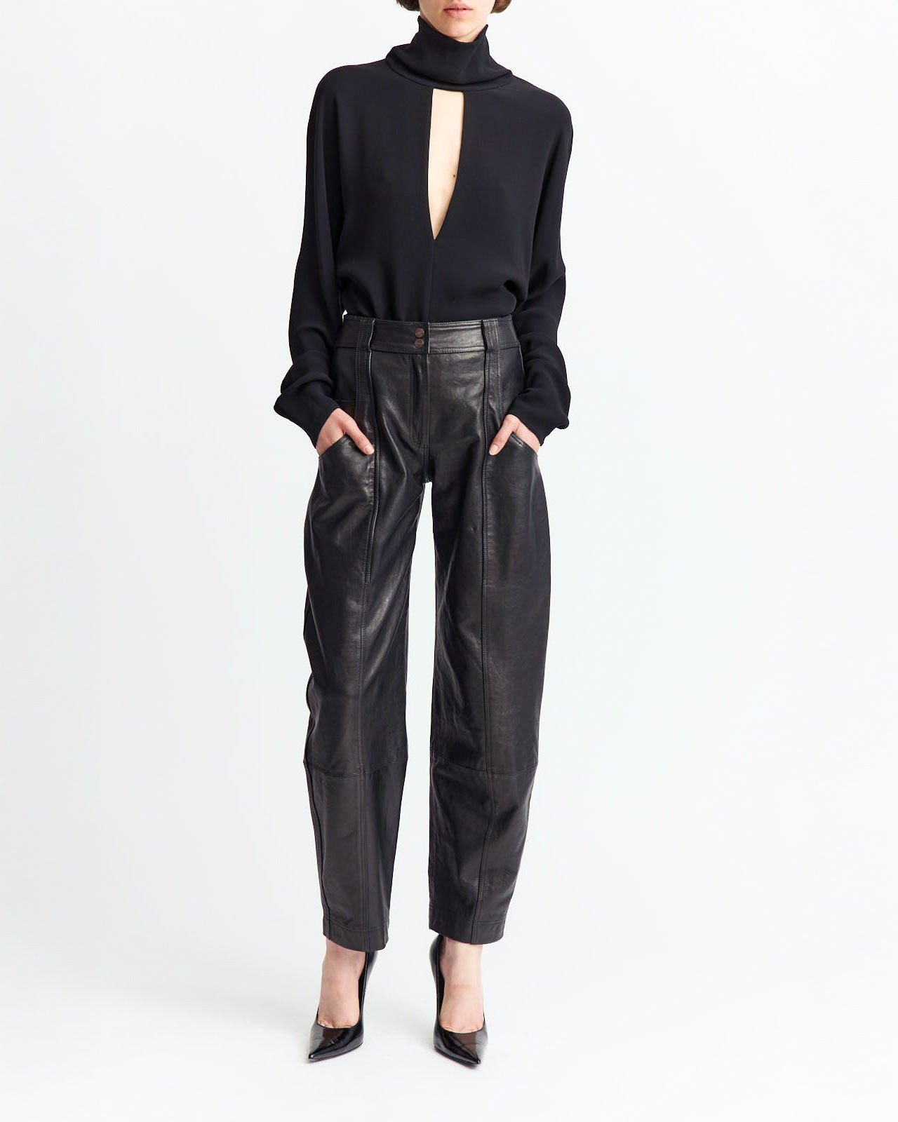 ALCEA TROUSER IN LEATHER - 2