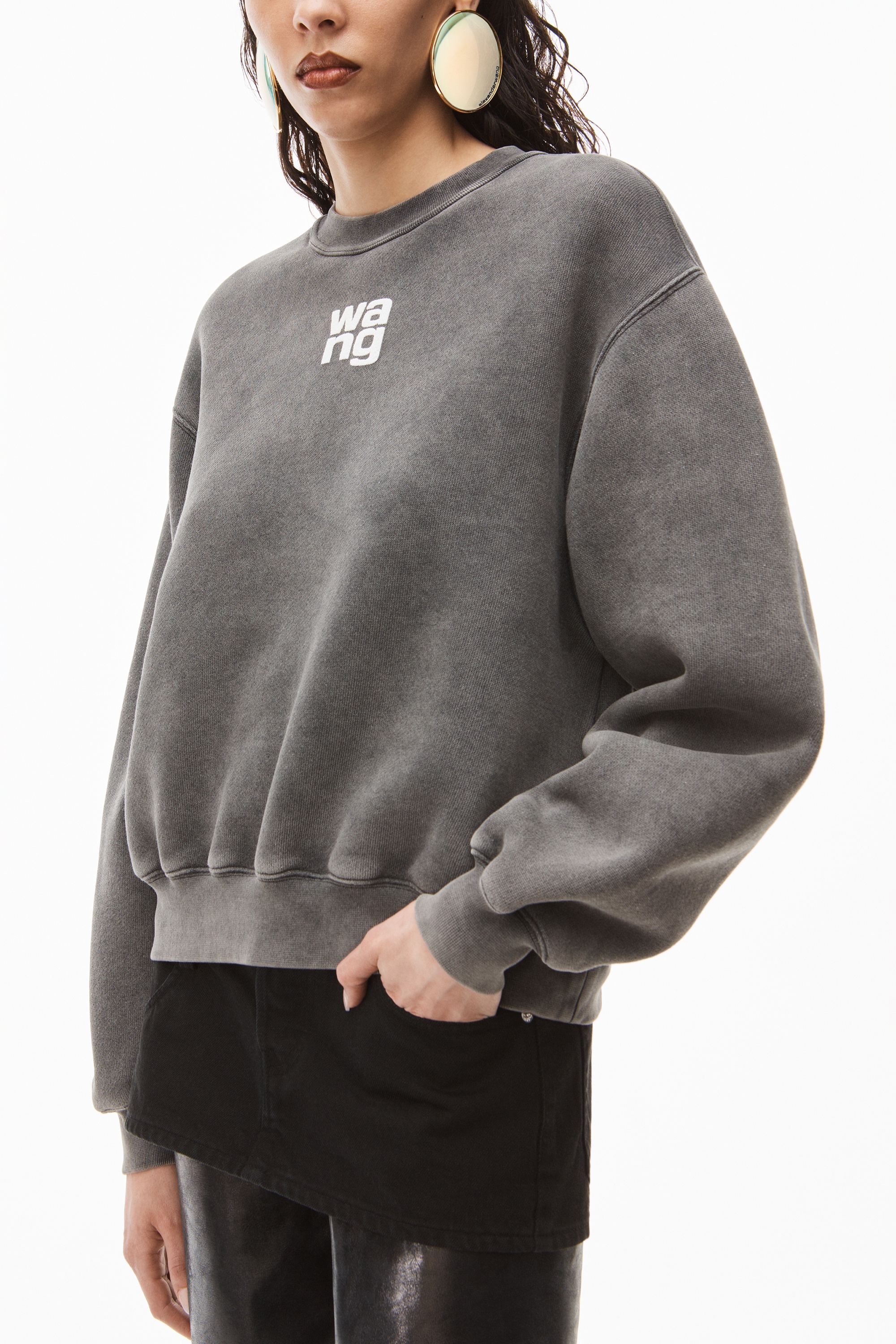 PUFF LOGO CREW SWEATSHIRT IN TERRY - 3