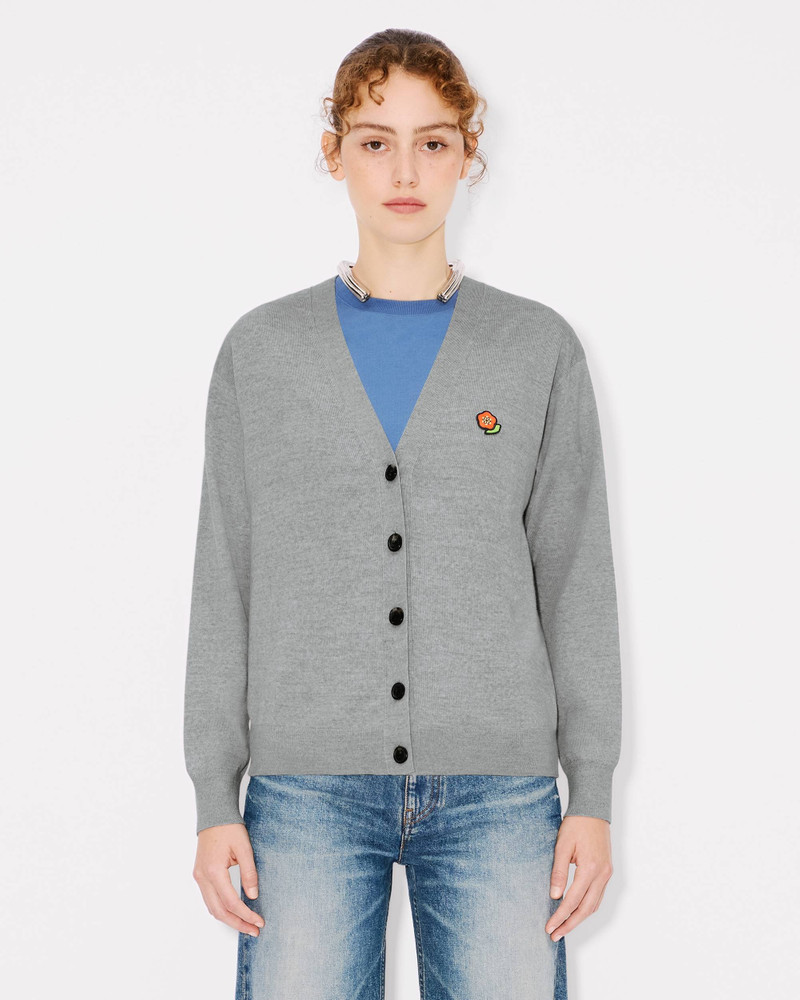 'KENZO Pop' embroidered cardigan in merino wool 3
