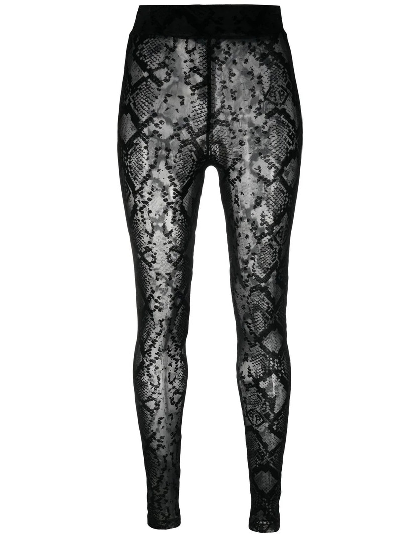 logo-embroidered high-waisted leggings 1