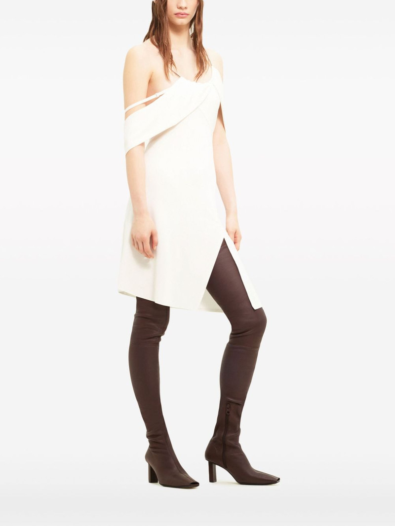 courrèges ring-hardware draped minidress outlook