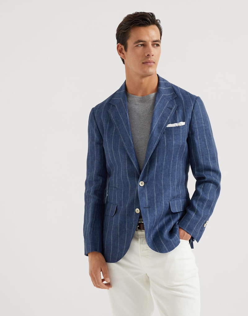 라인 dégradé chalk stripe twill deconstructed blazer 1