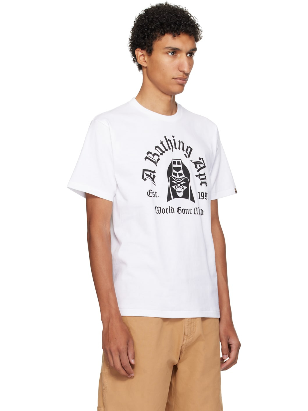 White Printed Mad General College T-shirt - 2
