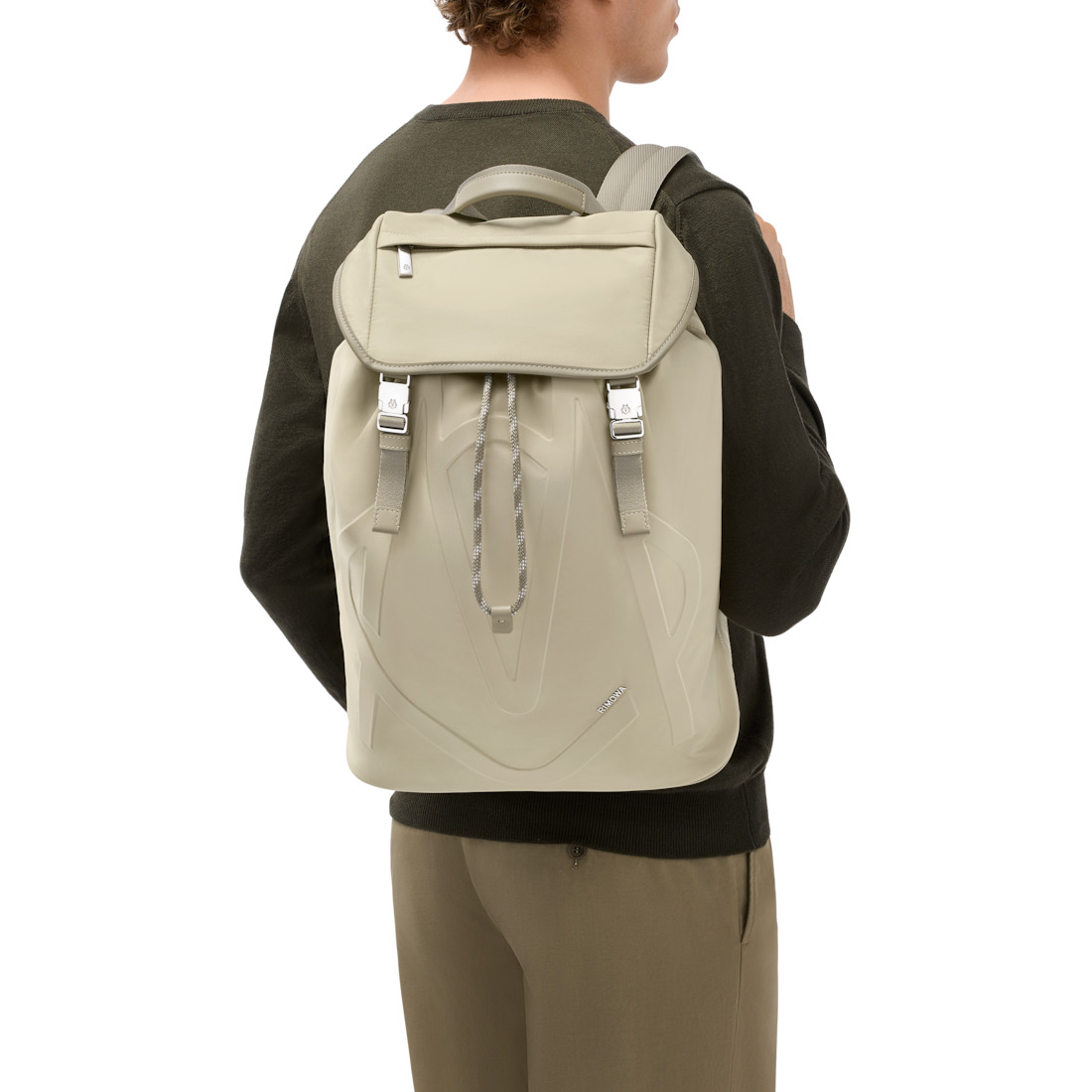 Signature - Nylon Flap Backpack Large - 4