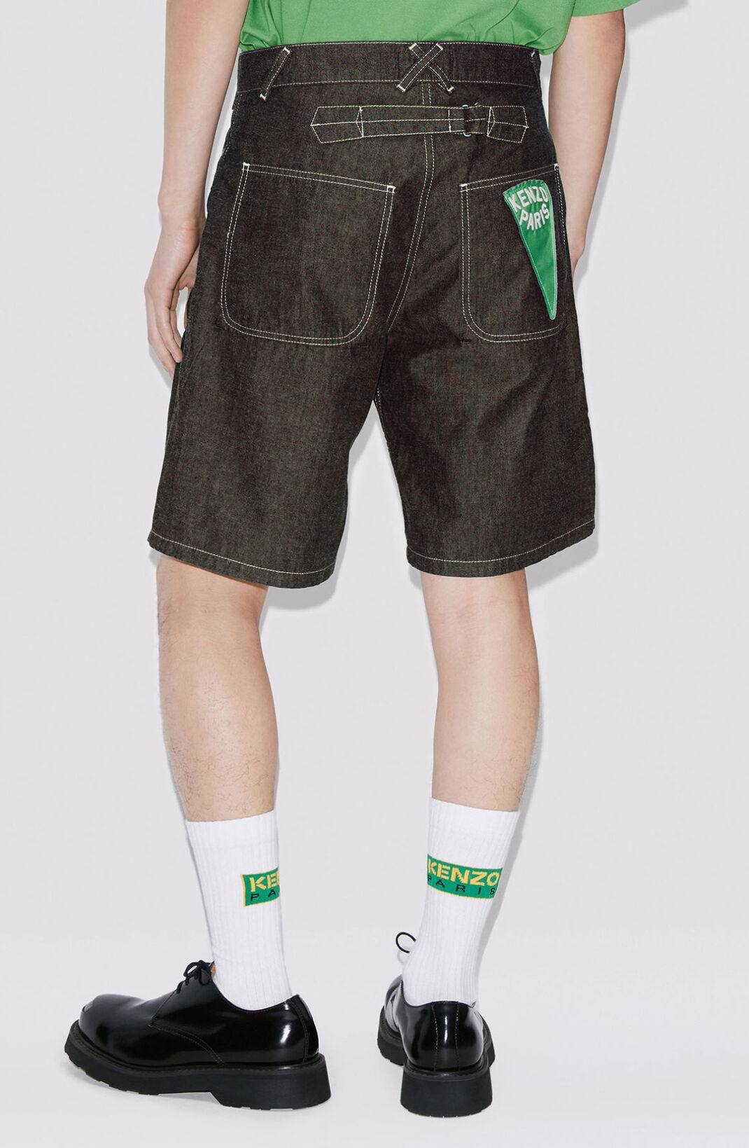 Loose-fit SAILOR denim shorts - 4