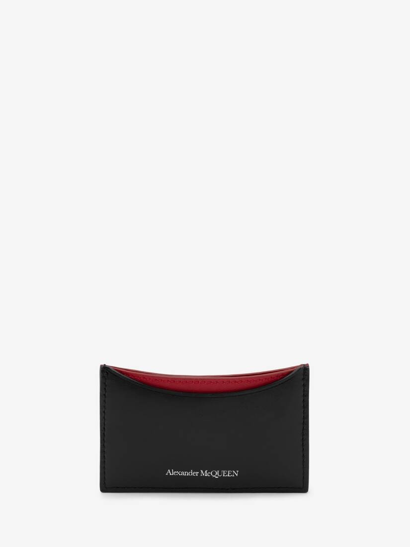 Curve Card Holder in Black/red - 1