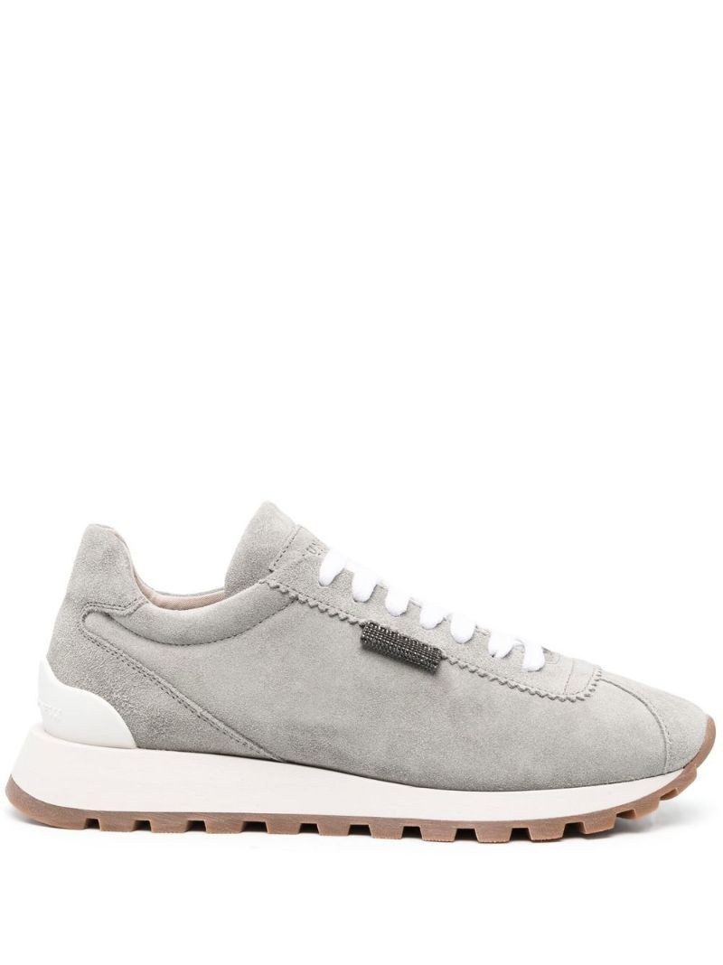 chunky suede sneakers - 1