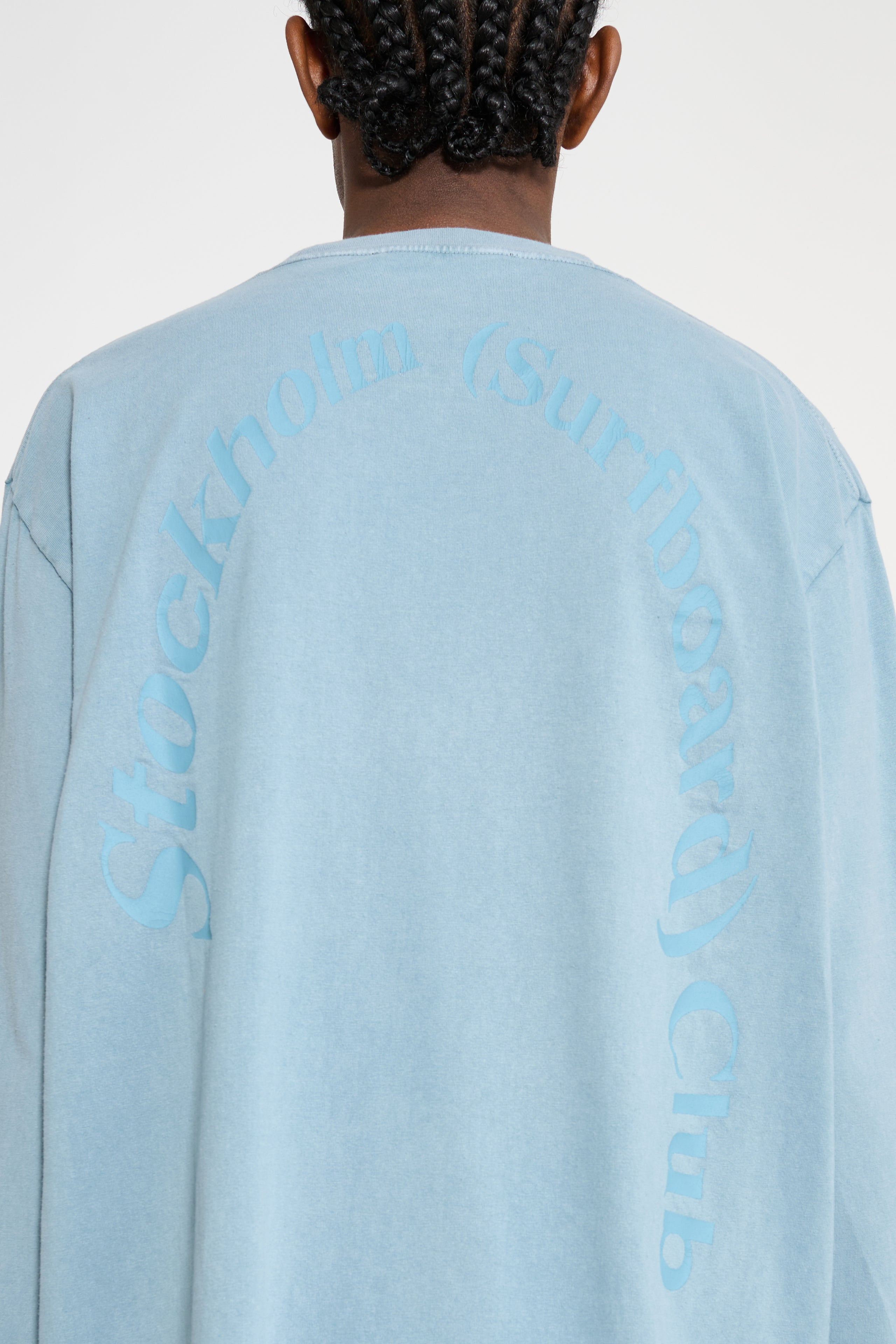 STOCKHOLM SURFBOARD BACK LOGO LONGSLEEVE TOKYO BLUE - 5