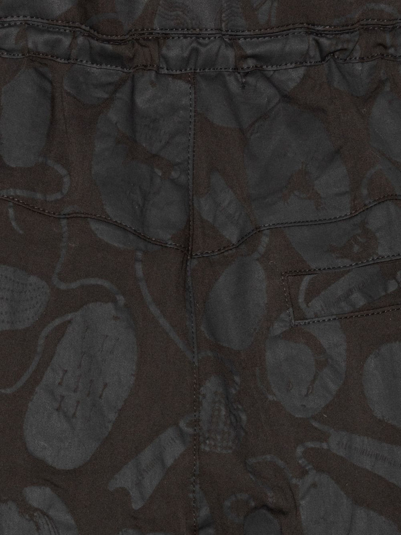 drawstring print trousers 3