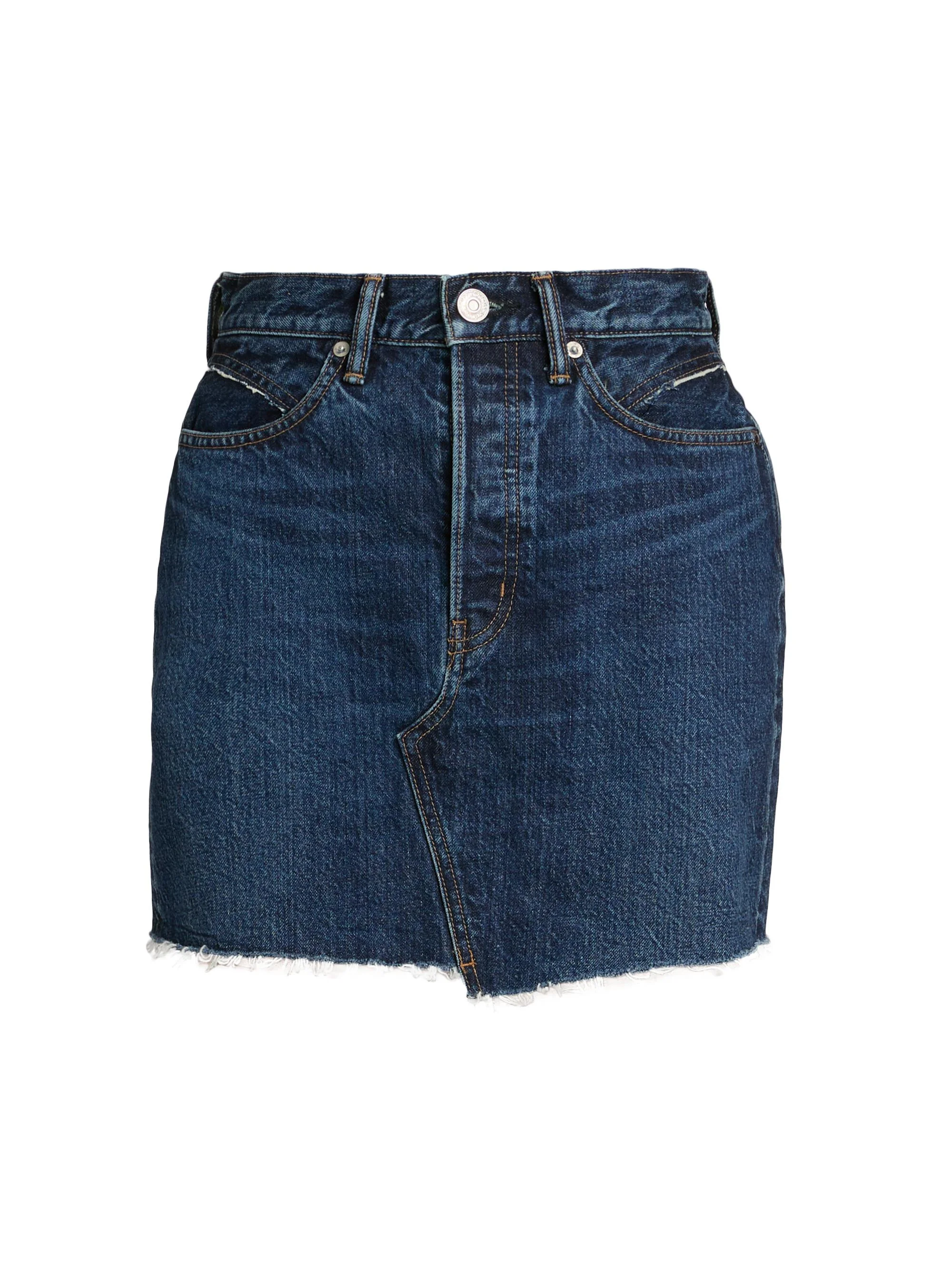 Women's Duxbury Denim Western Miniskirt - Blue - 1