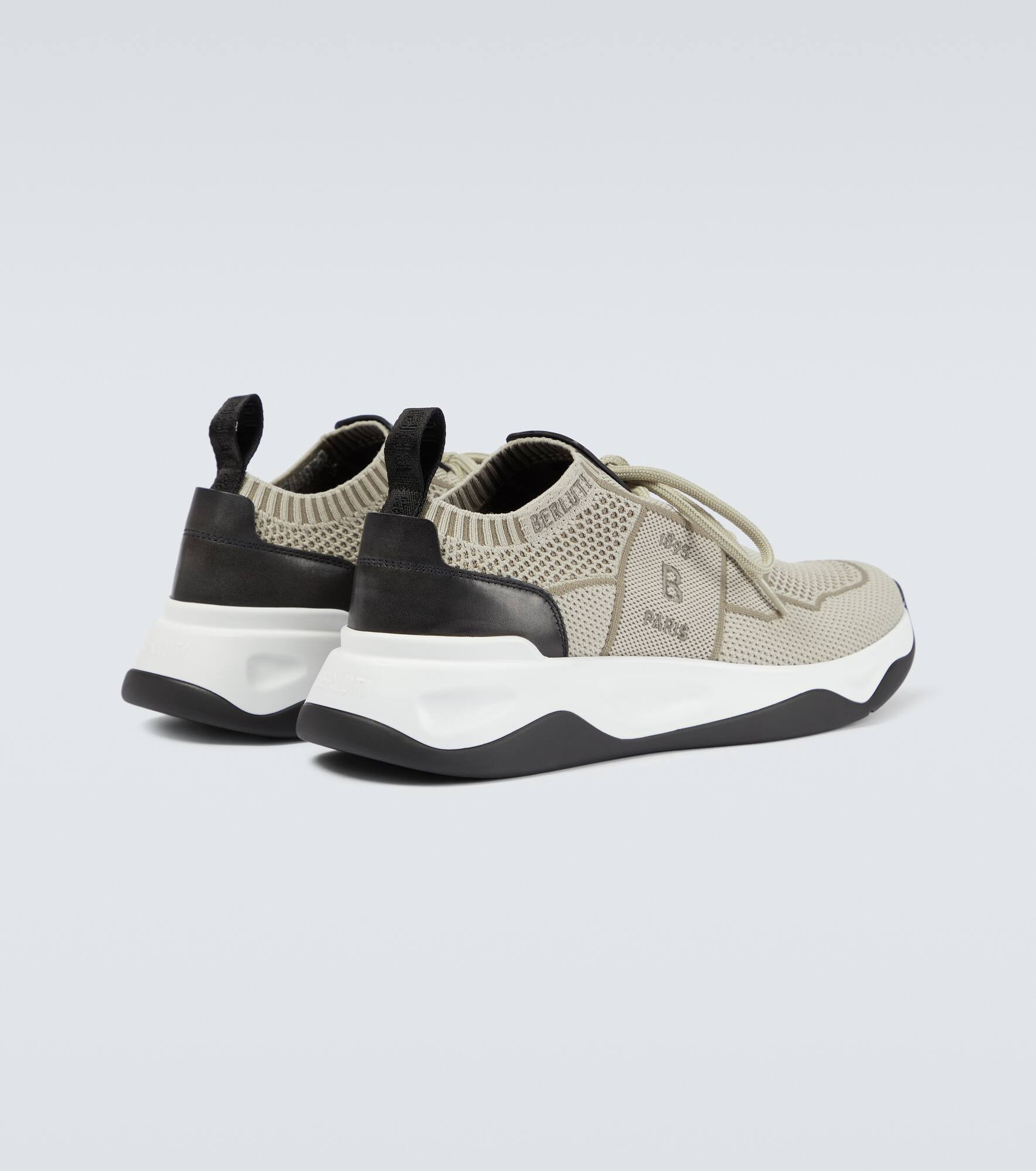 Shadow knitted and leather sneakers - 6