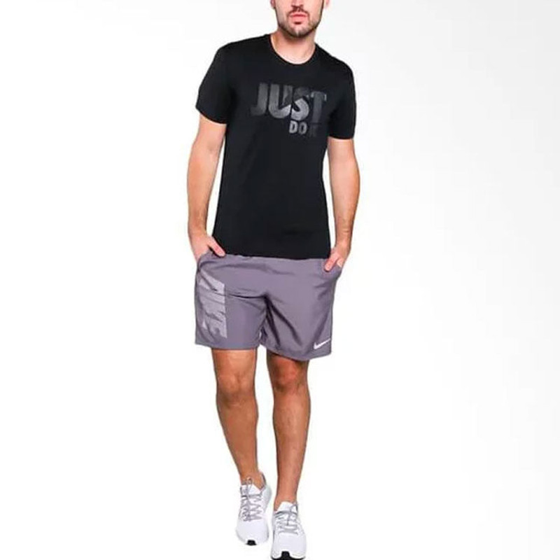 Men's Nike Alphabet Printing Sports Round Neck Pullover Short Sleeve Black T-Shirt AH2258-010 3