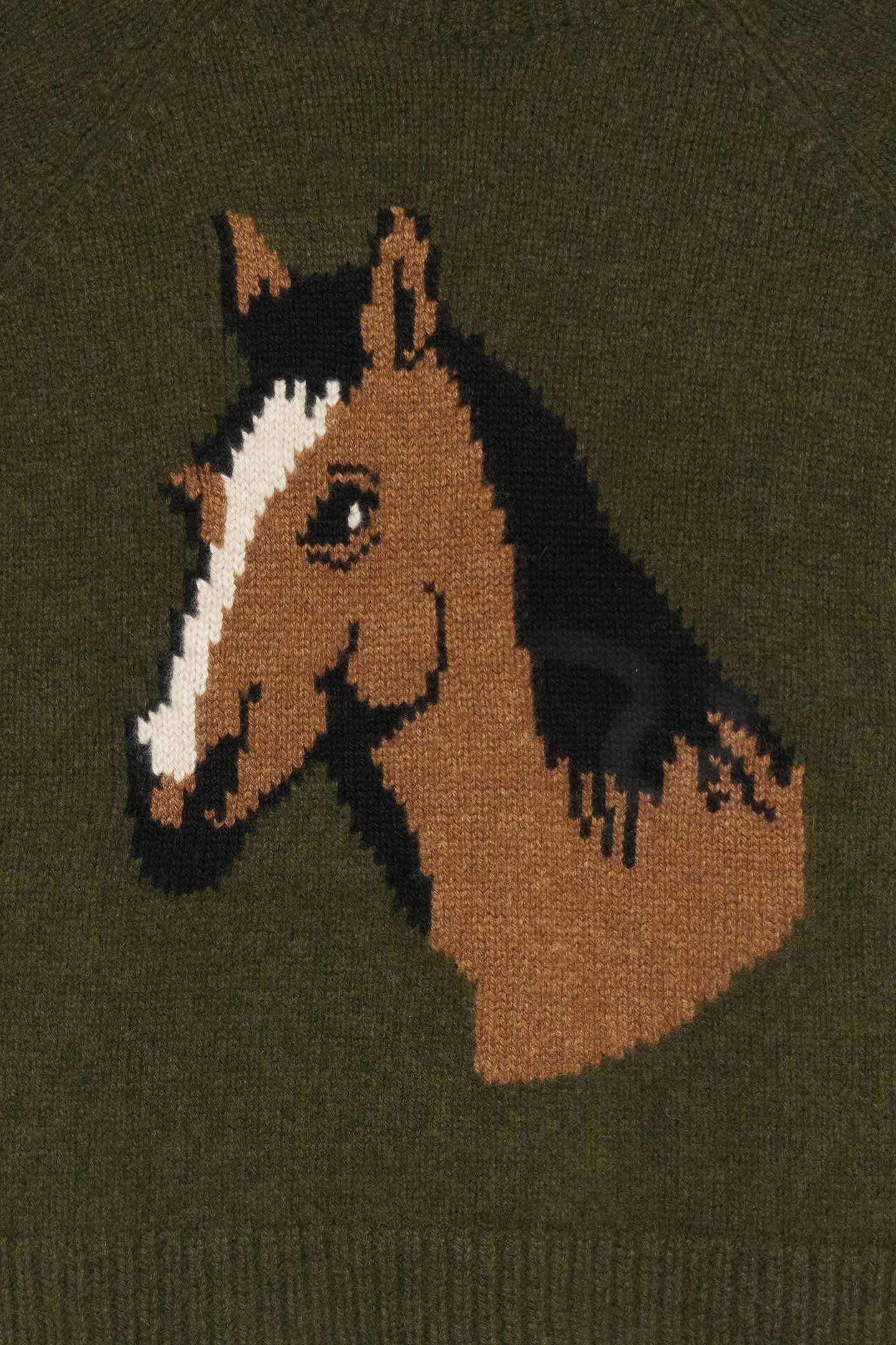 HORSEY RAGLAN CREW - 2