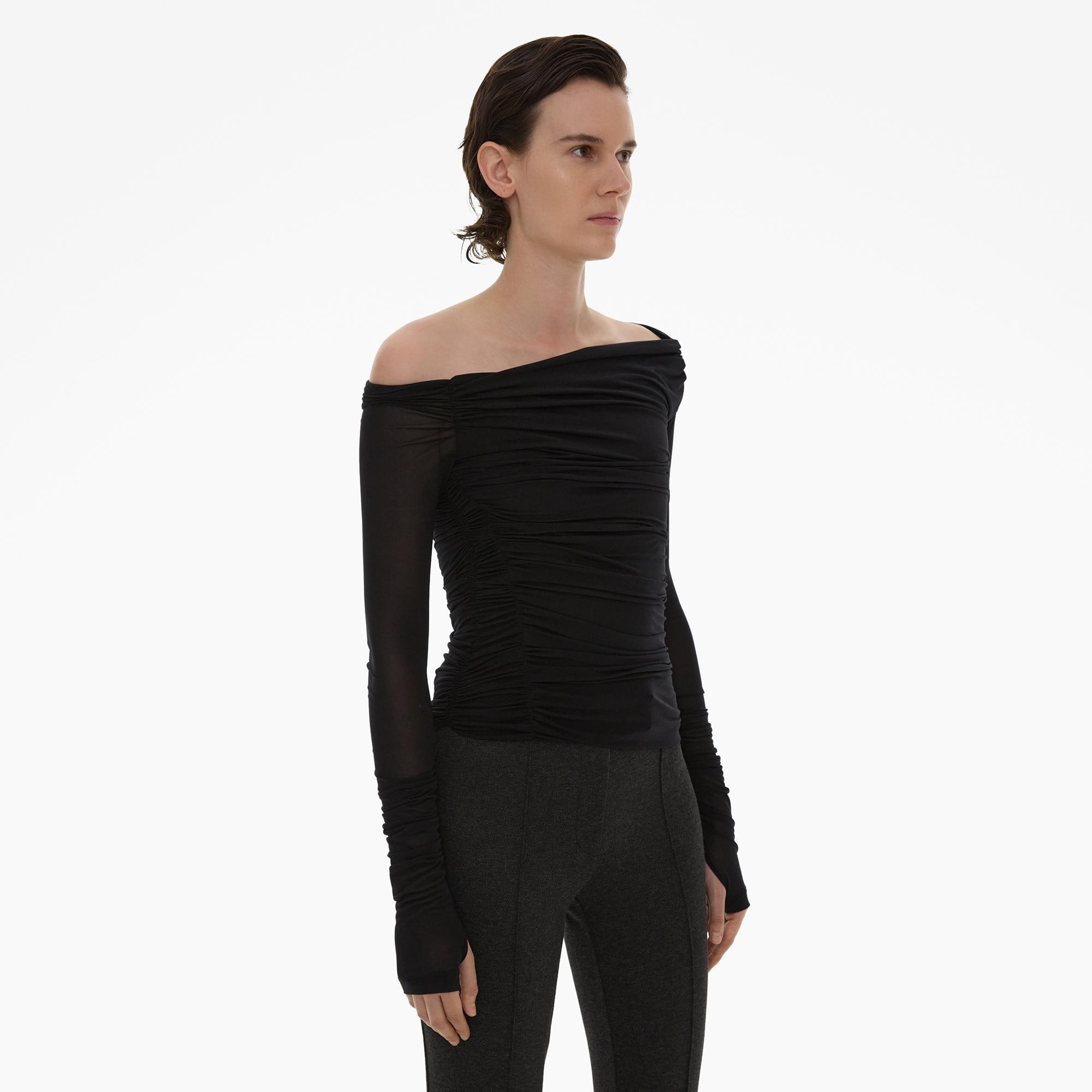 RUCHED OFF-THE-SHOULDER TOP - 5