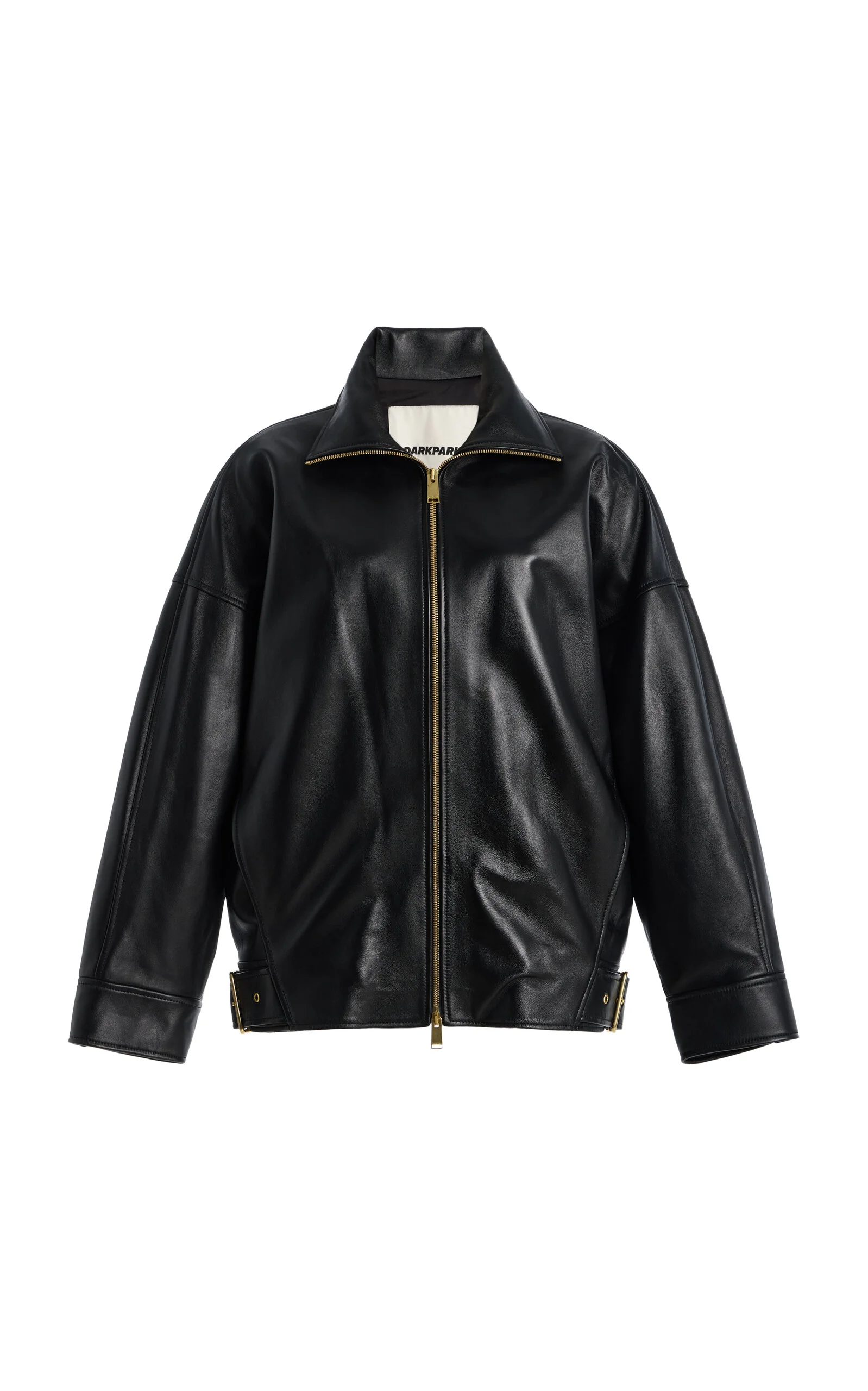 Celine Plonge Leather Aviator Bomber Jacket black - 1