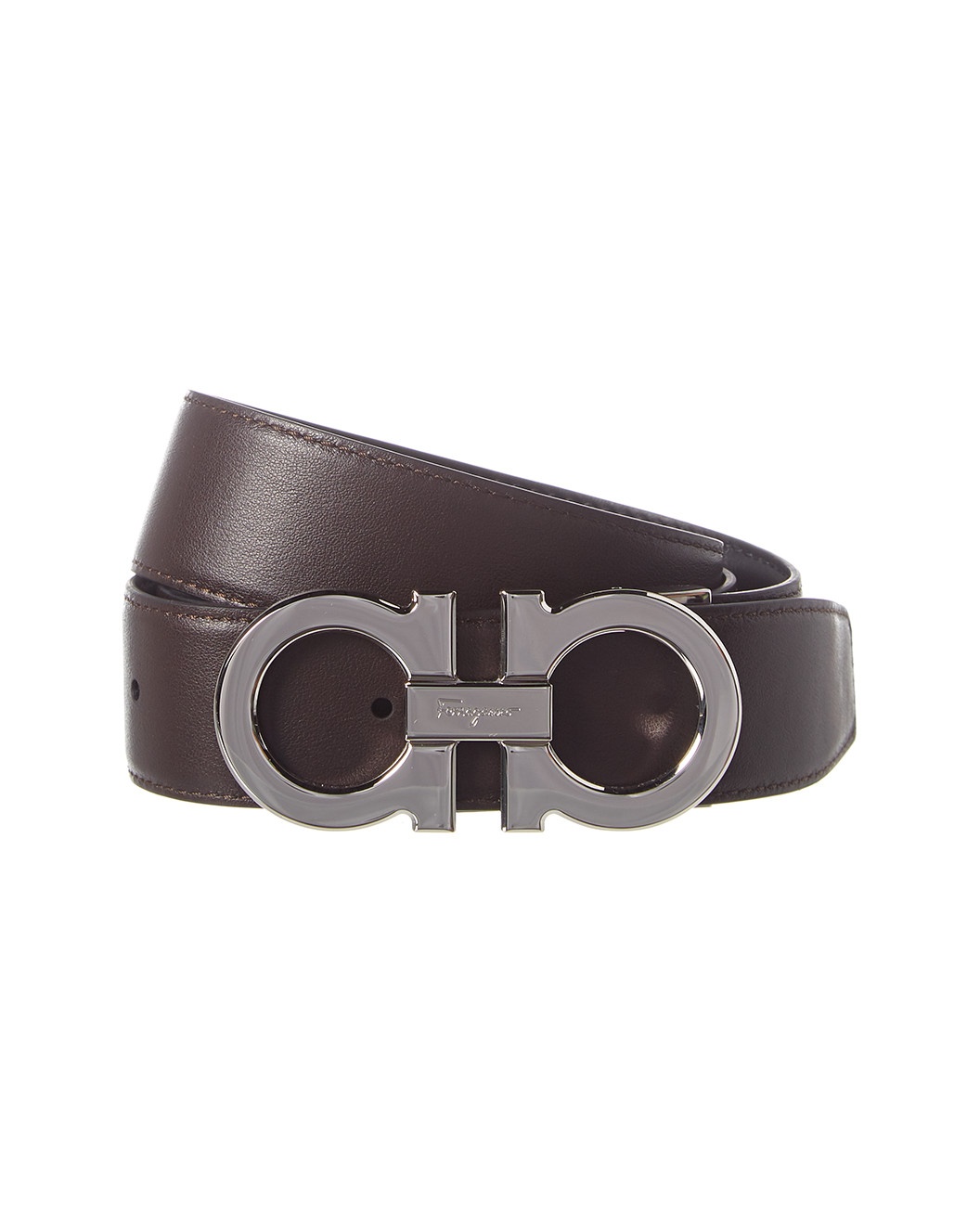 Ferragamo Gancini Reversible & Adjustable Leather Belt - 2