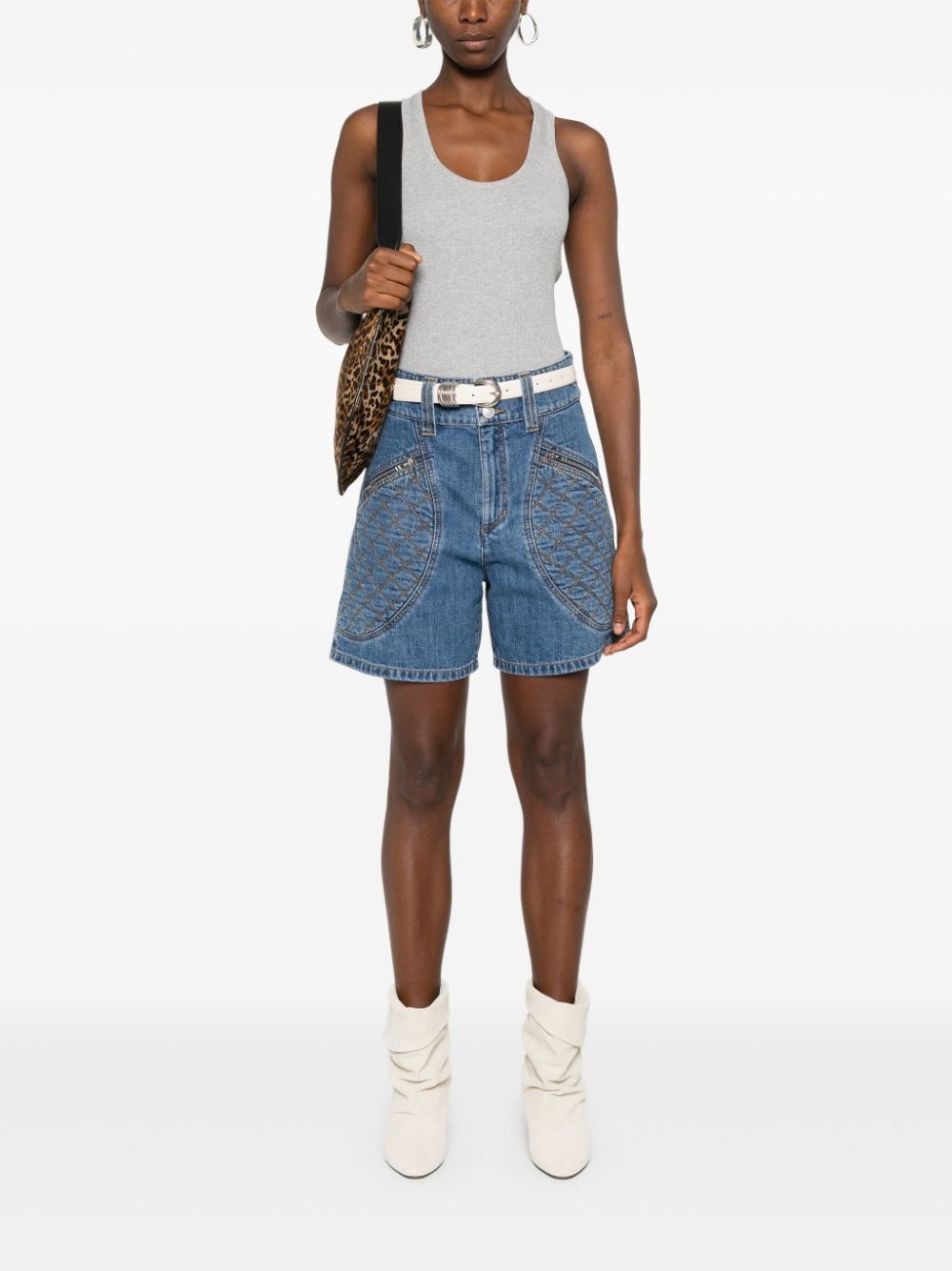 Tysha ribbed tank top - 2