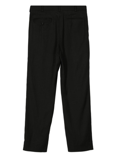 Comme des Garçons Homme Plus black straight-leg tailored trousers outlook