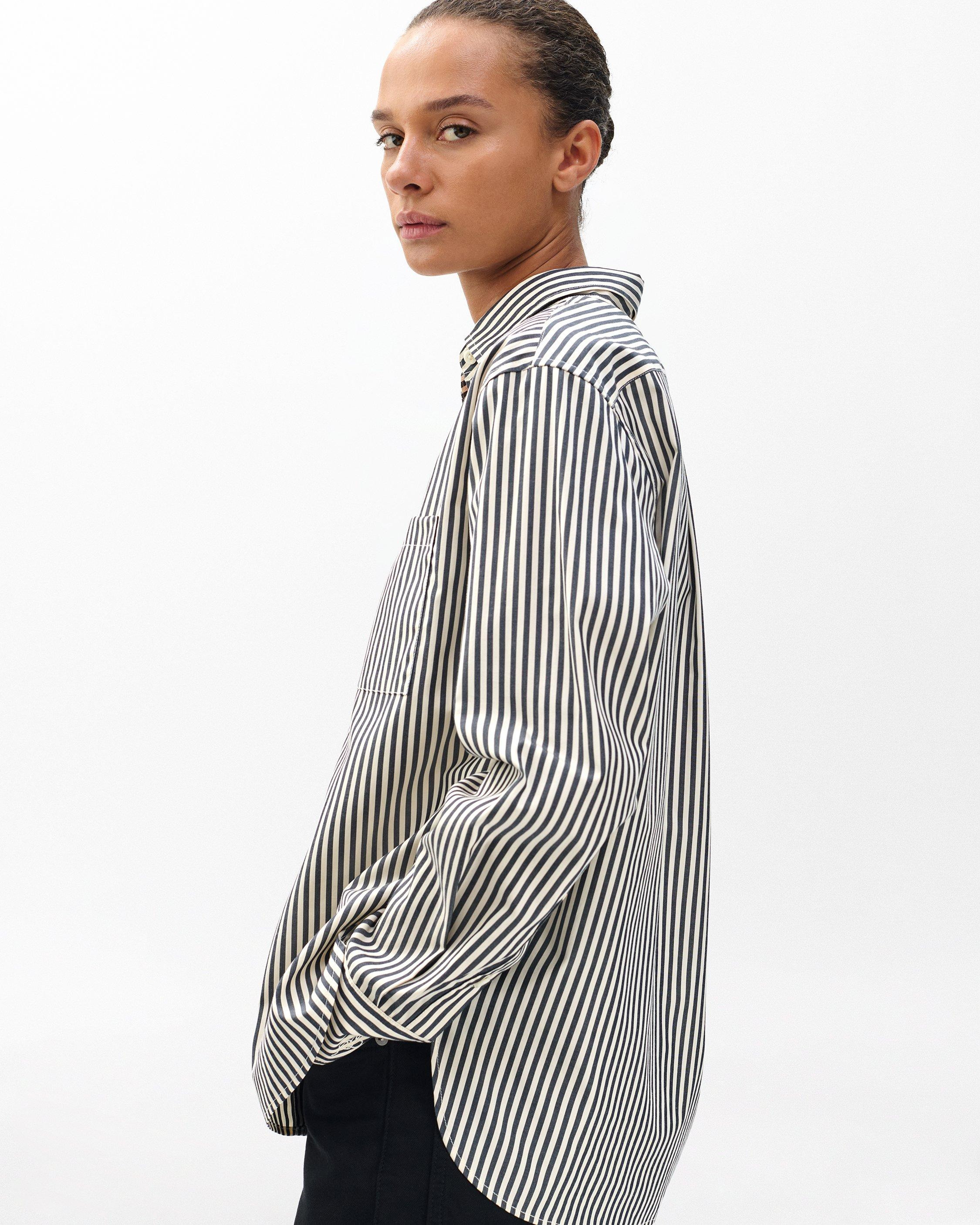 Connie Striped Poplin Shirt - 5