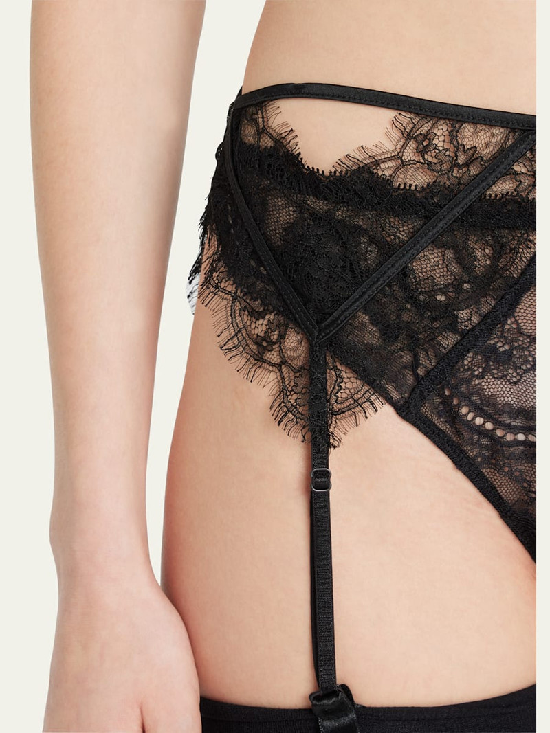 KIKI DE MONTPARNASSE Scalloped Lace Garter Belt outlook
