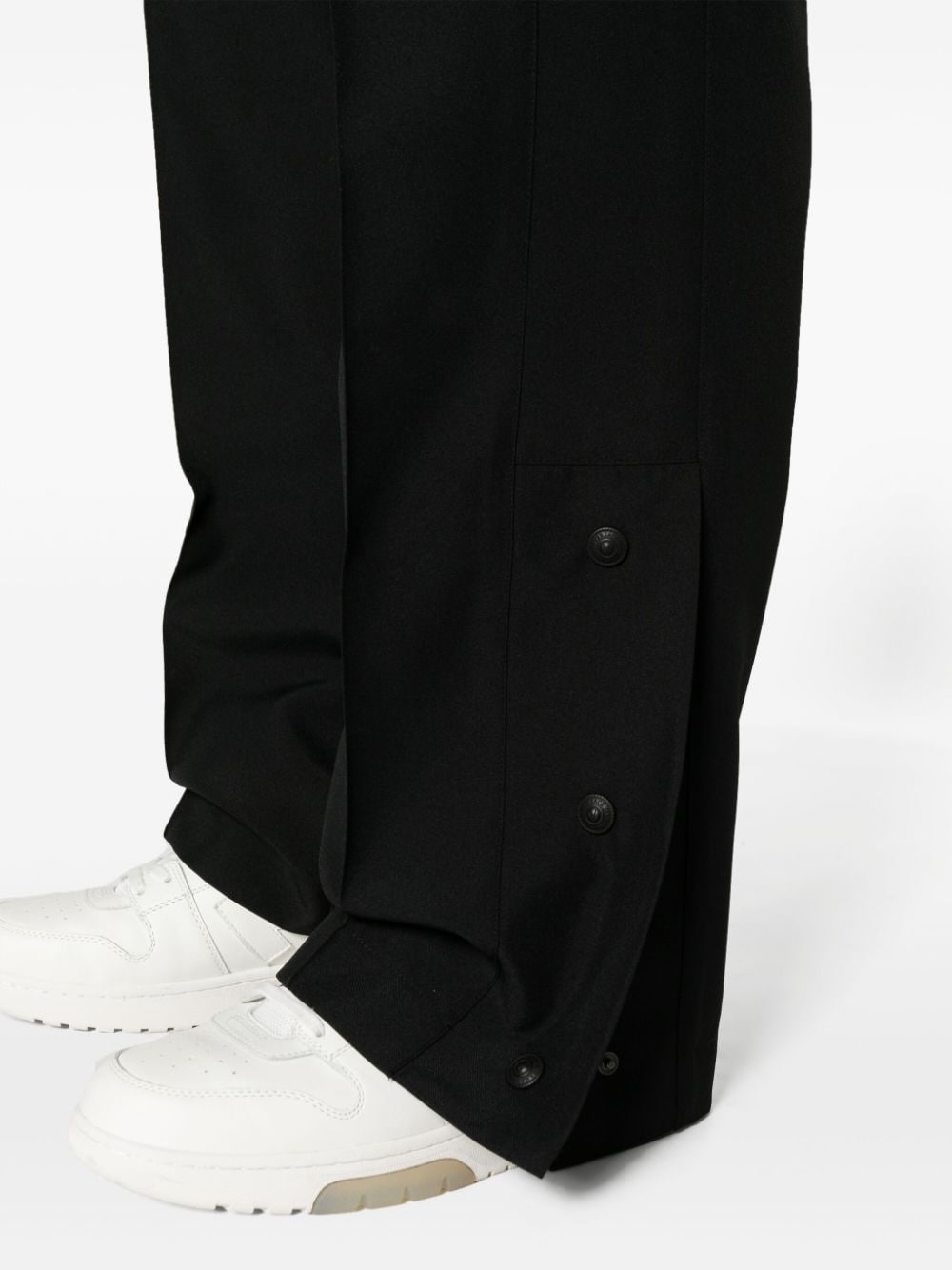 logo-waistband straight-leg trousers - 5