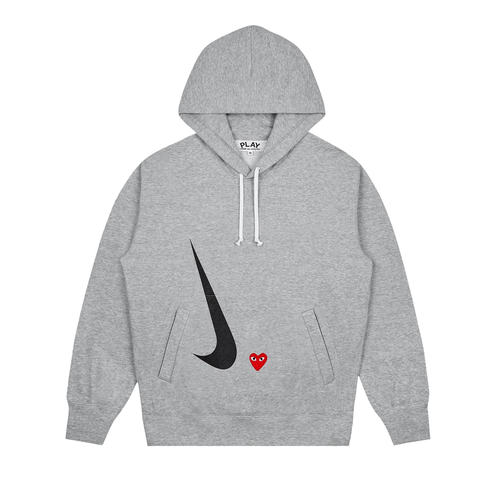 Nike Nike x Comme des Garcons PLAY Hoodie Grey REVERSIBLE