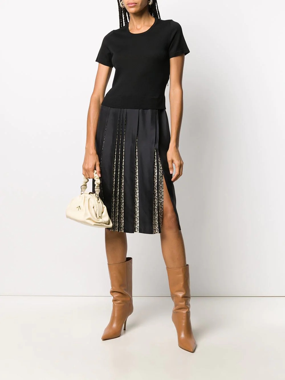 Gancini pleated dress - 2