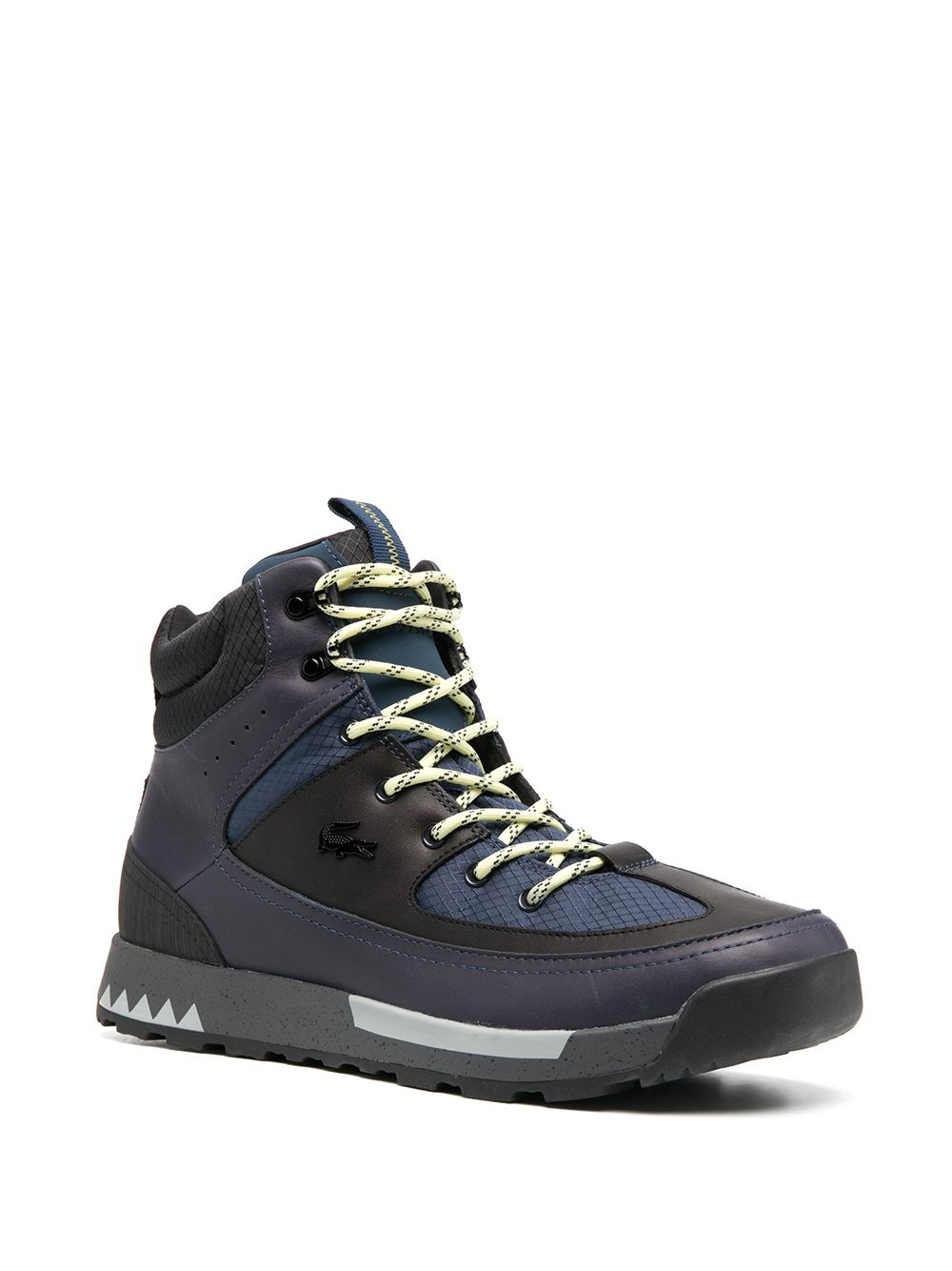 panelled high-top trainer boots - 2