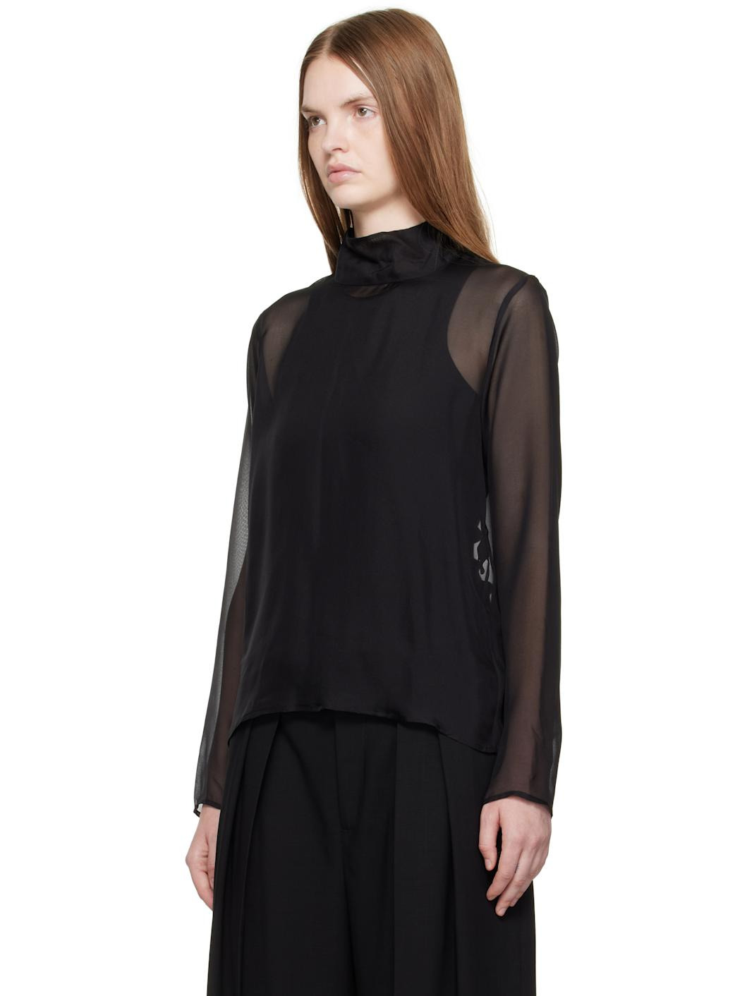 Black Clarice Blouse - 4