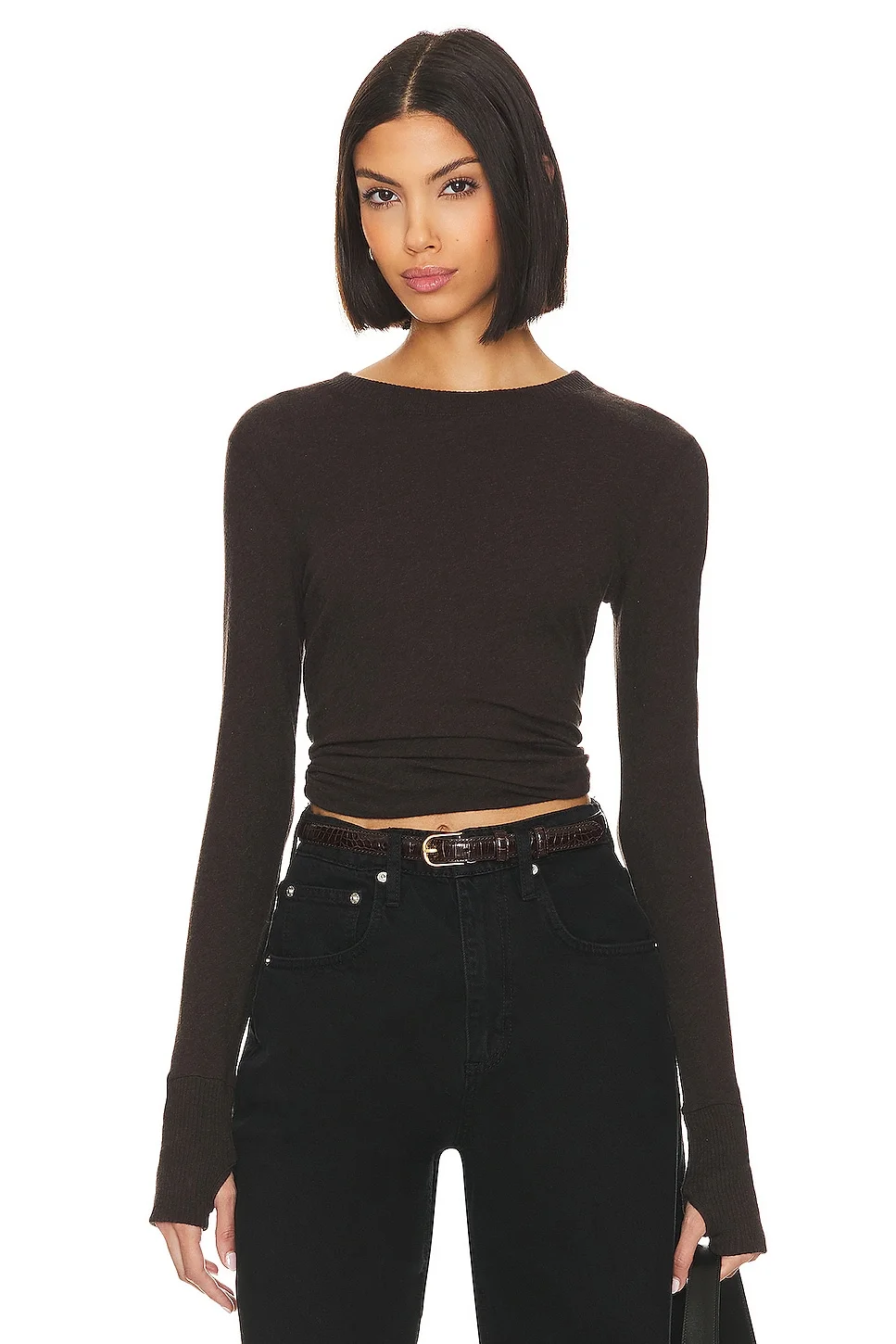 Cashmere Easy Cuffed Crew - 1