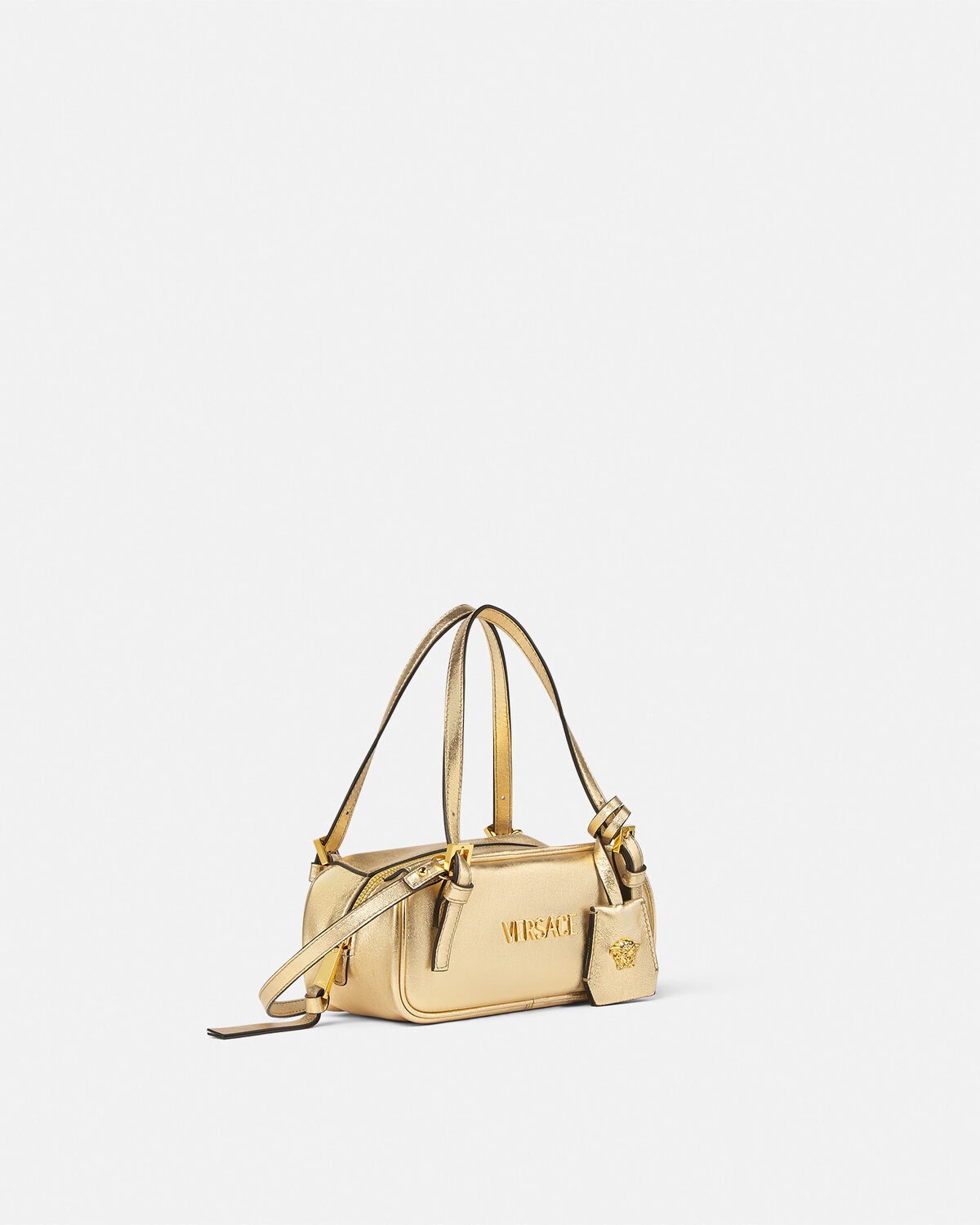 Versace Tag Bowling Metallic Mini Bag - 2