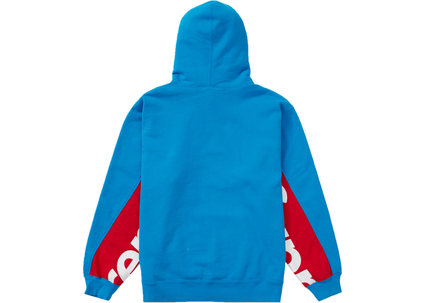 Supreme Cropped Panels Hooded Sweatshirt Bright Blue - 3