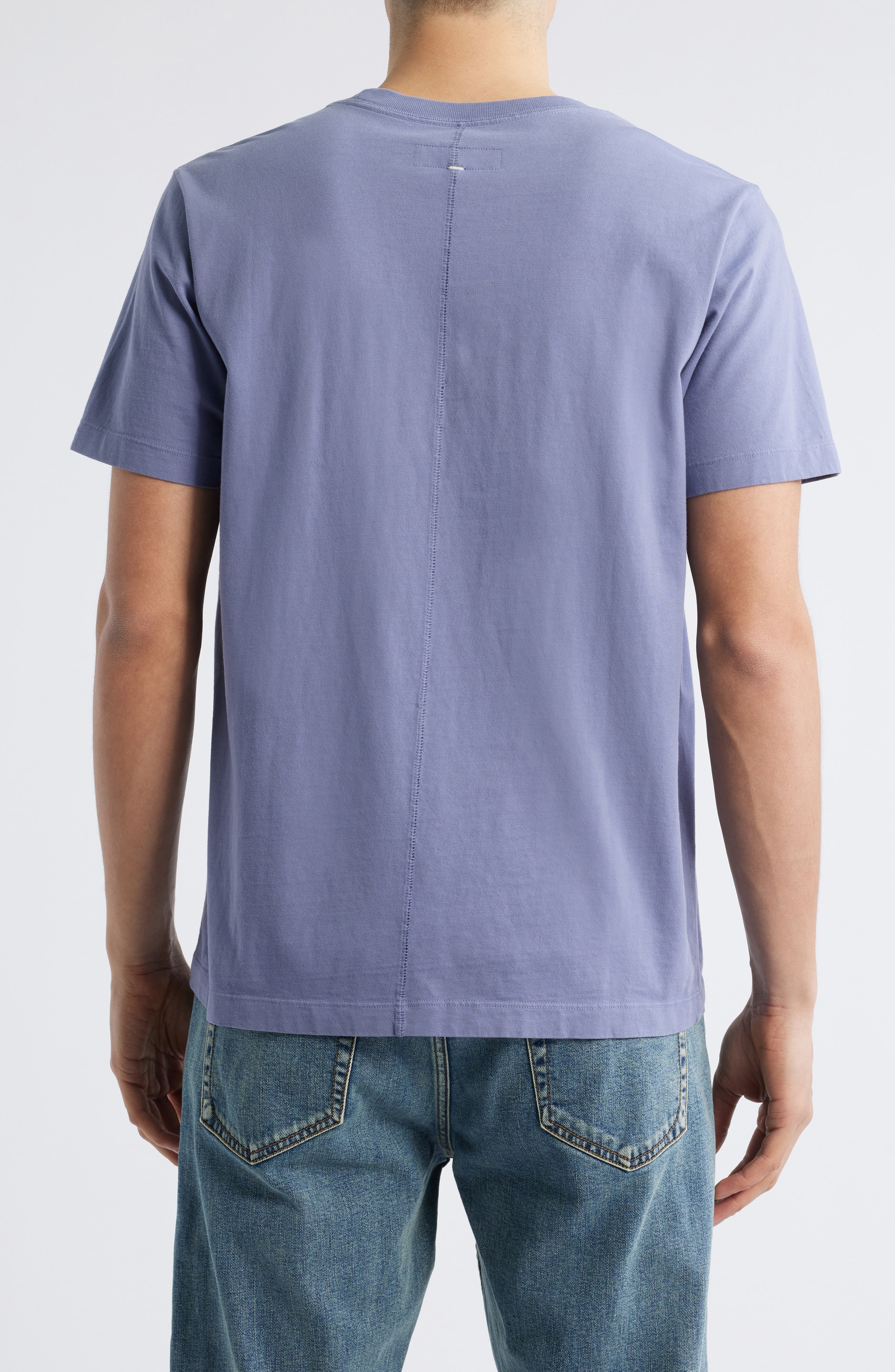 rag & bone Dagger Embroidered Cotton Graphic T-Shirt in Washed Purple at Nordstrom - 2