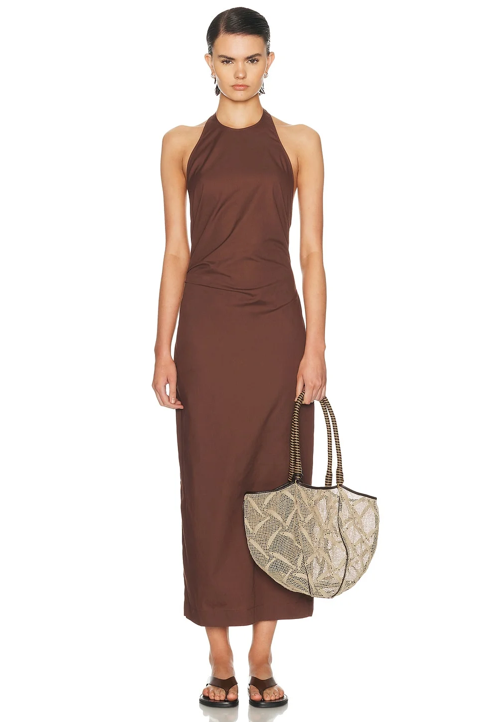 Poplin Halter Dress - 1