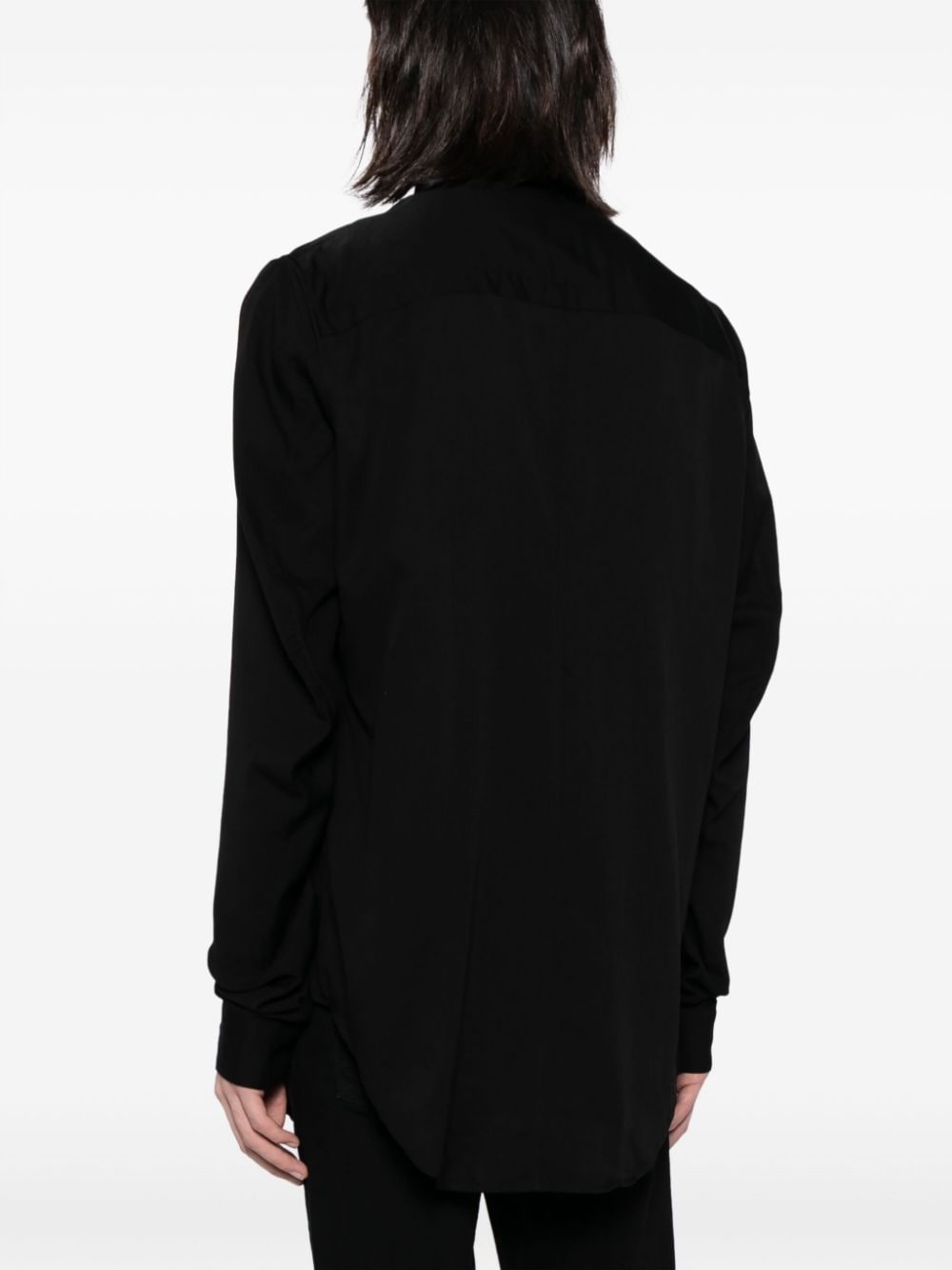 classic-collar concealed-fastening shirt - 4