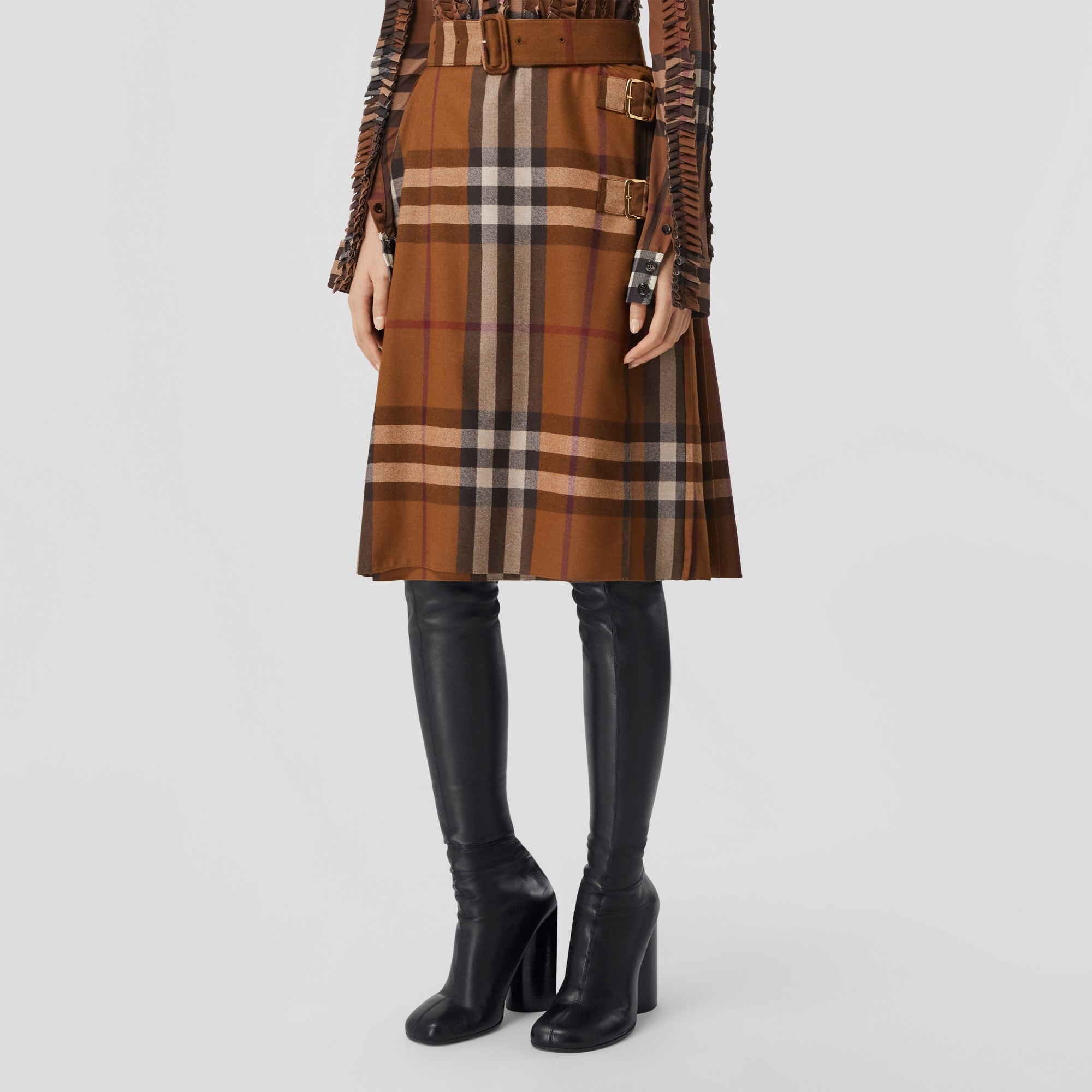 Exaggerated Check Wool Kilt - 5