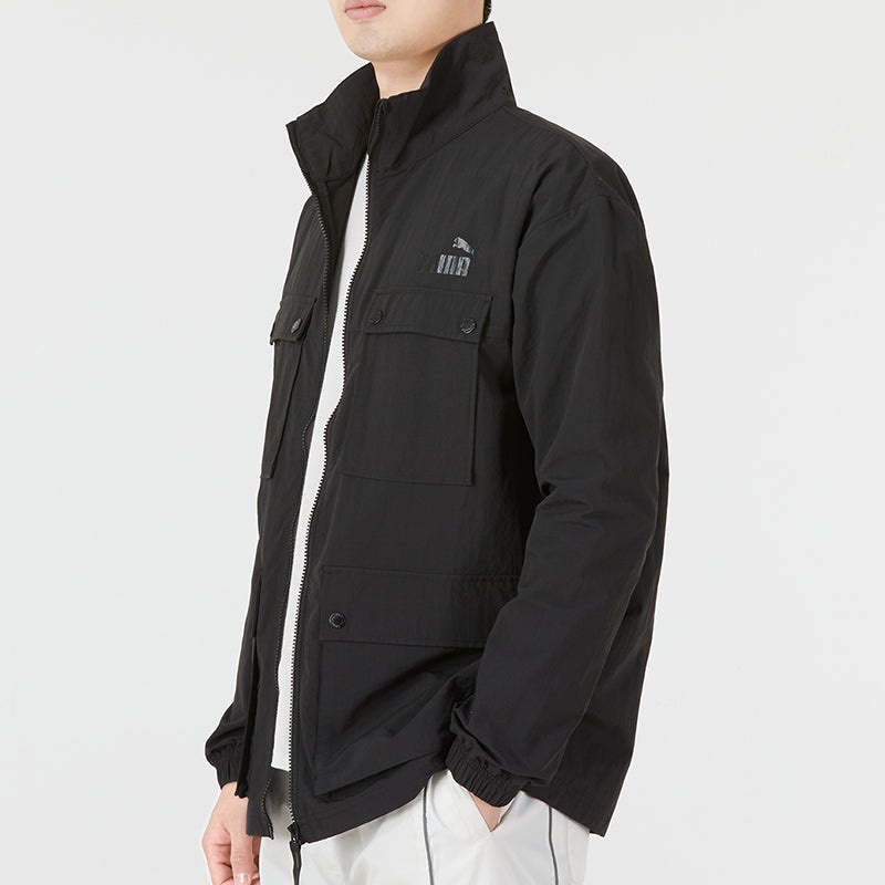 Puma Style Windbreaker Jacket 'Black' 849455-01 - 5