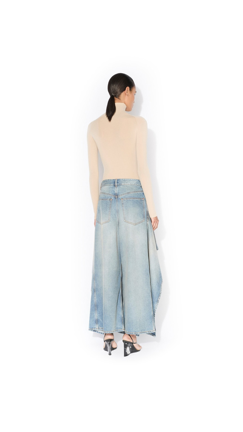 Alaïa RUFFLE FADED JEANS outlook