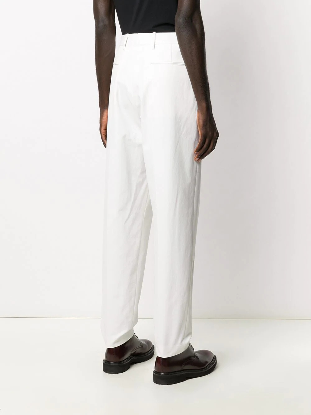 mid-rise tapered trousers - 4