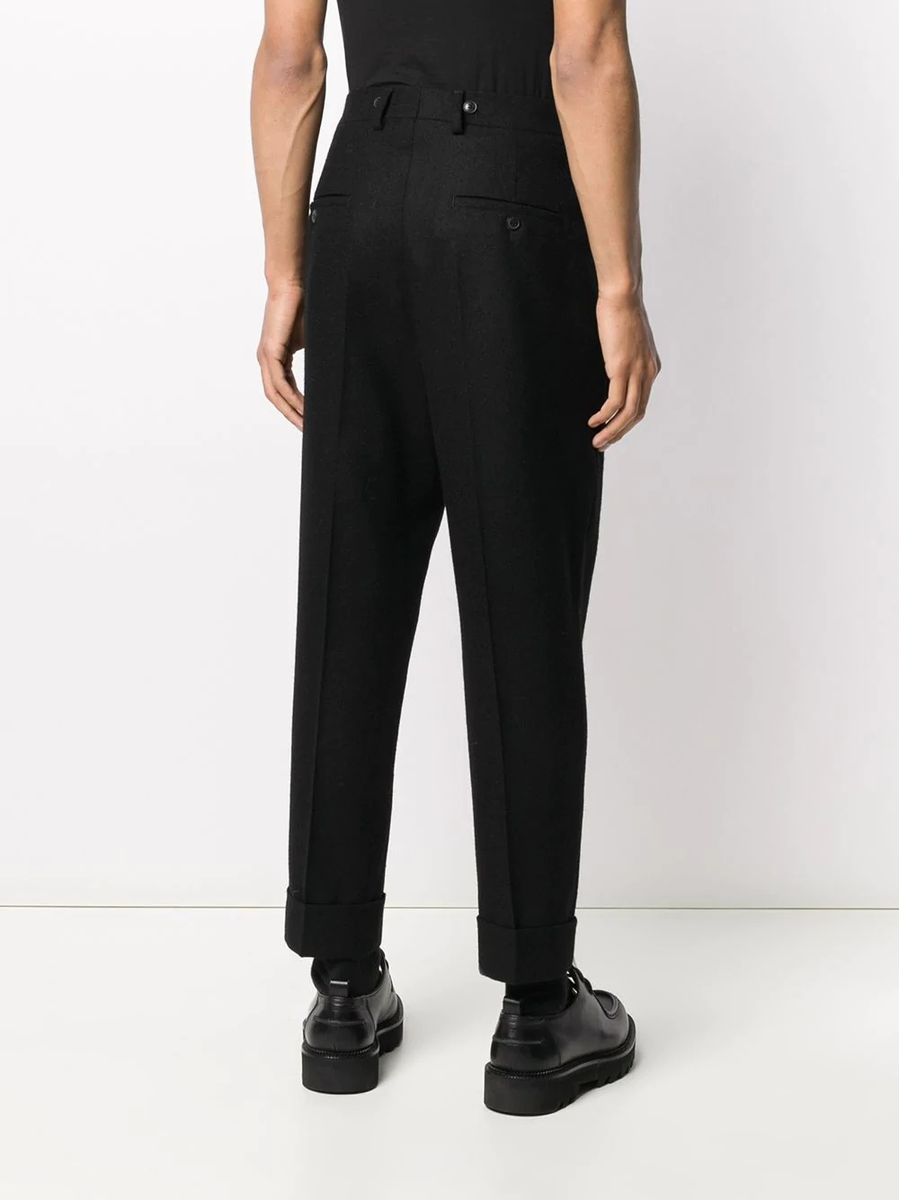 tapered cropped trousers - 4