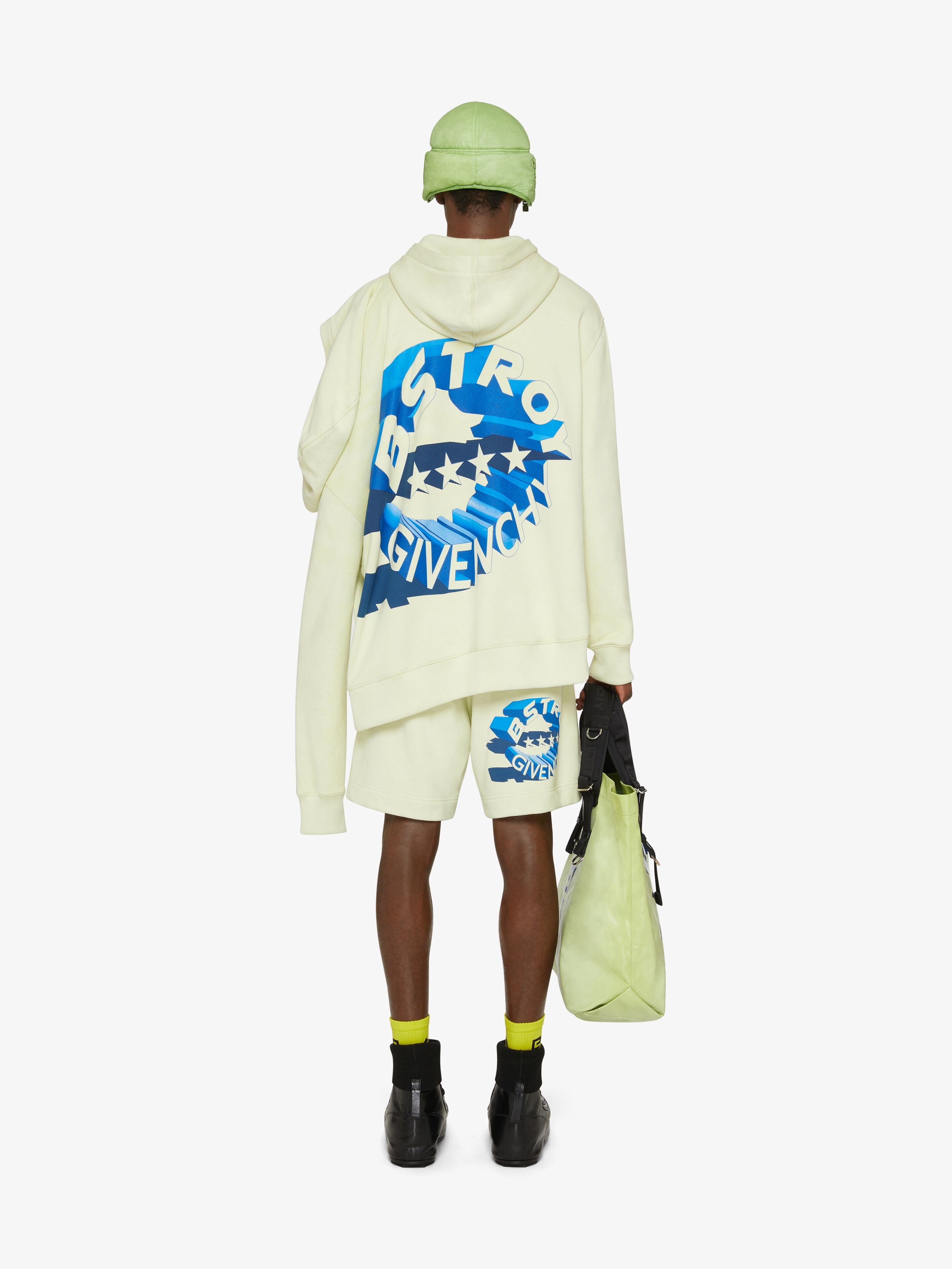 GIVENCHY PRINT TWO-HEADED OVERSIZED HOODIE