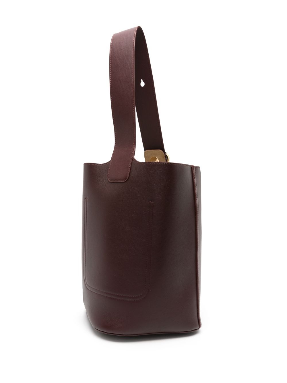Pebble leather bucket bag - 3