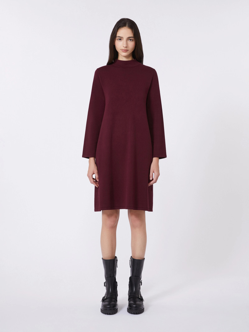 MASTER Stretch viscose yarn dress - BORDEAUX 3