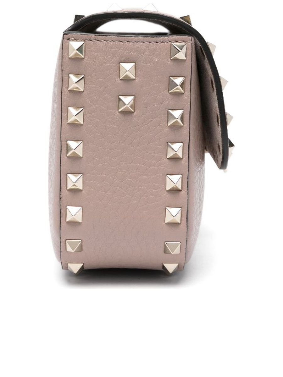 Leather Rockstud Crossbody Bag - 4